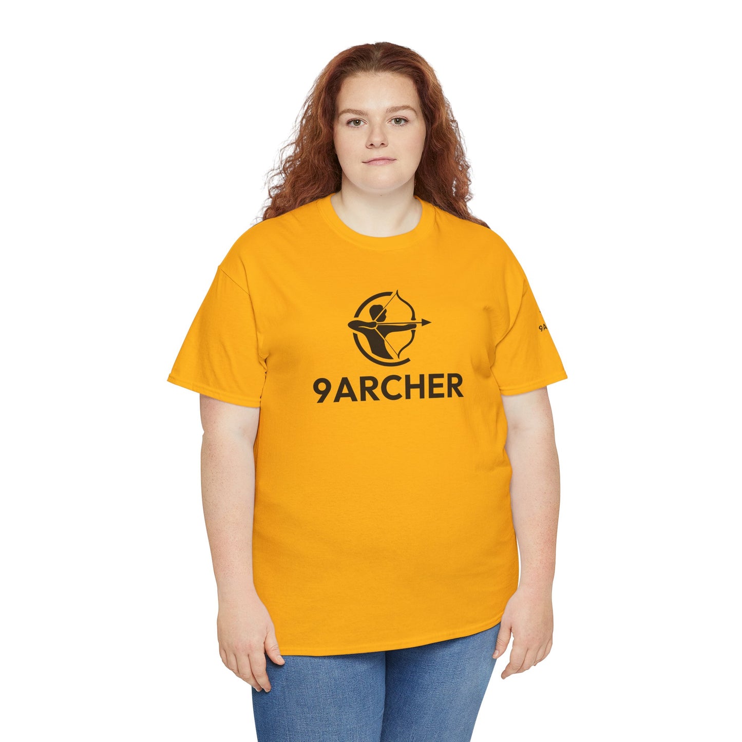 Unisex Heavy Cotton Tee - 9ARCHER Graphic Tee for Archery Enthusiasts