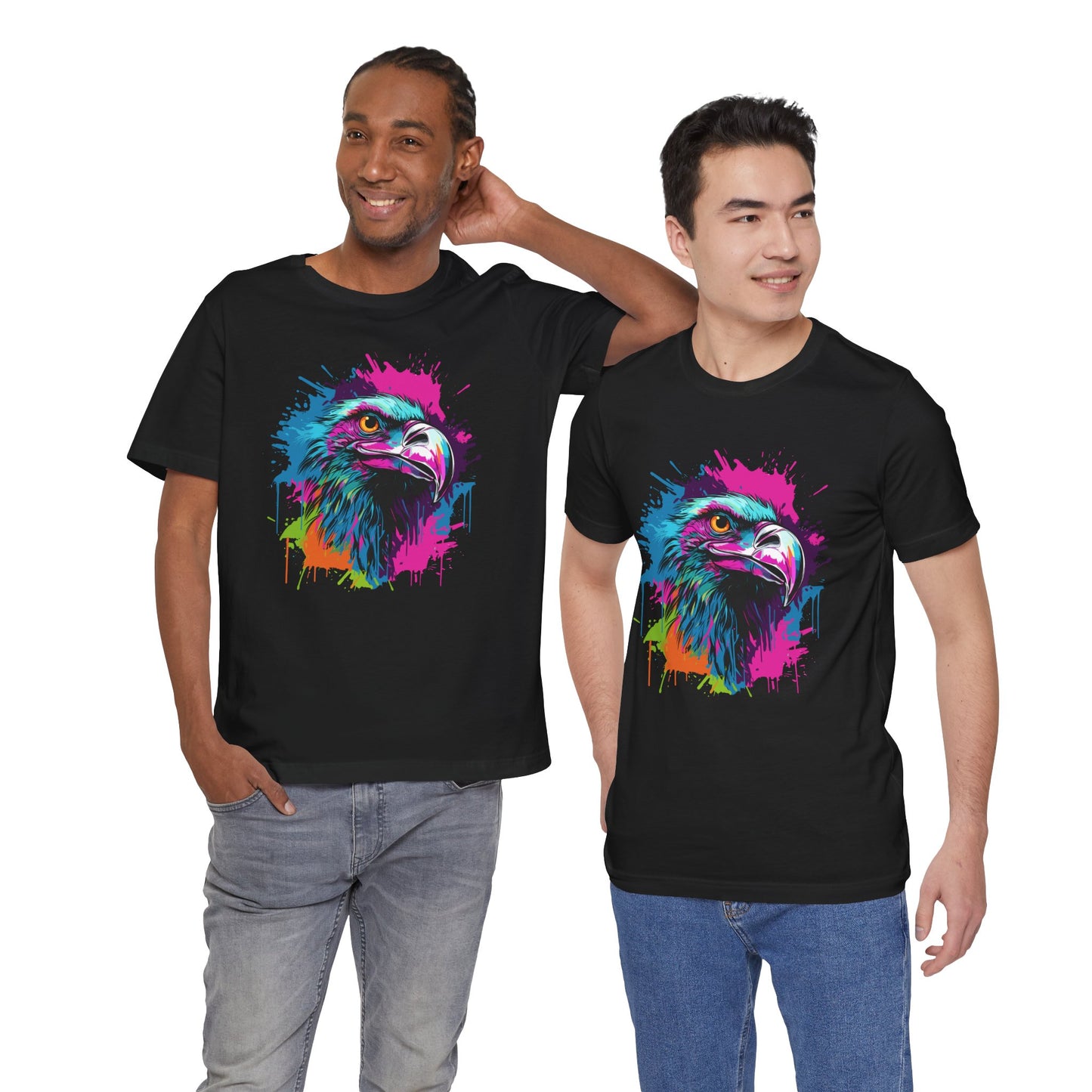 Colorful Eagle Graphic Tee - Unisex Jersey Shirt