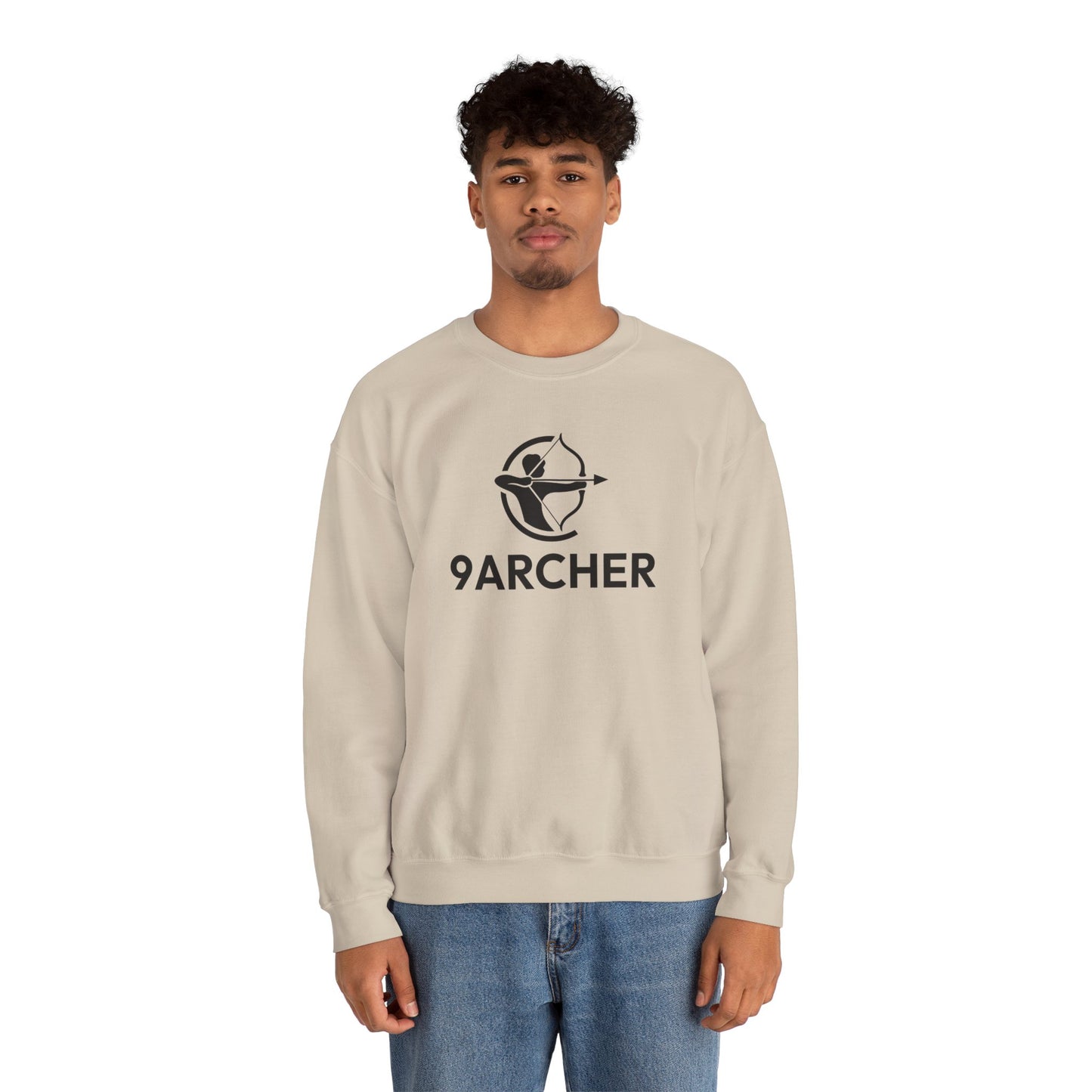 9ARCHER Unisex Heavy Blend™ Crewneck Sweatshirt - Comfortable Casual Apparel for Archery Enthusiasts
