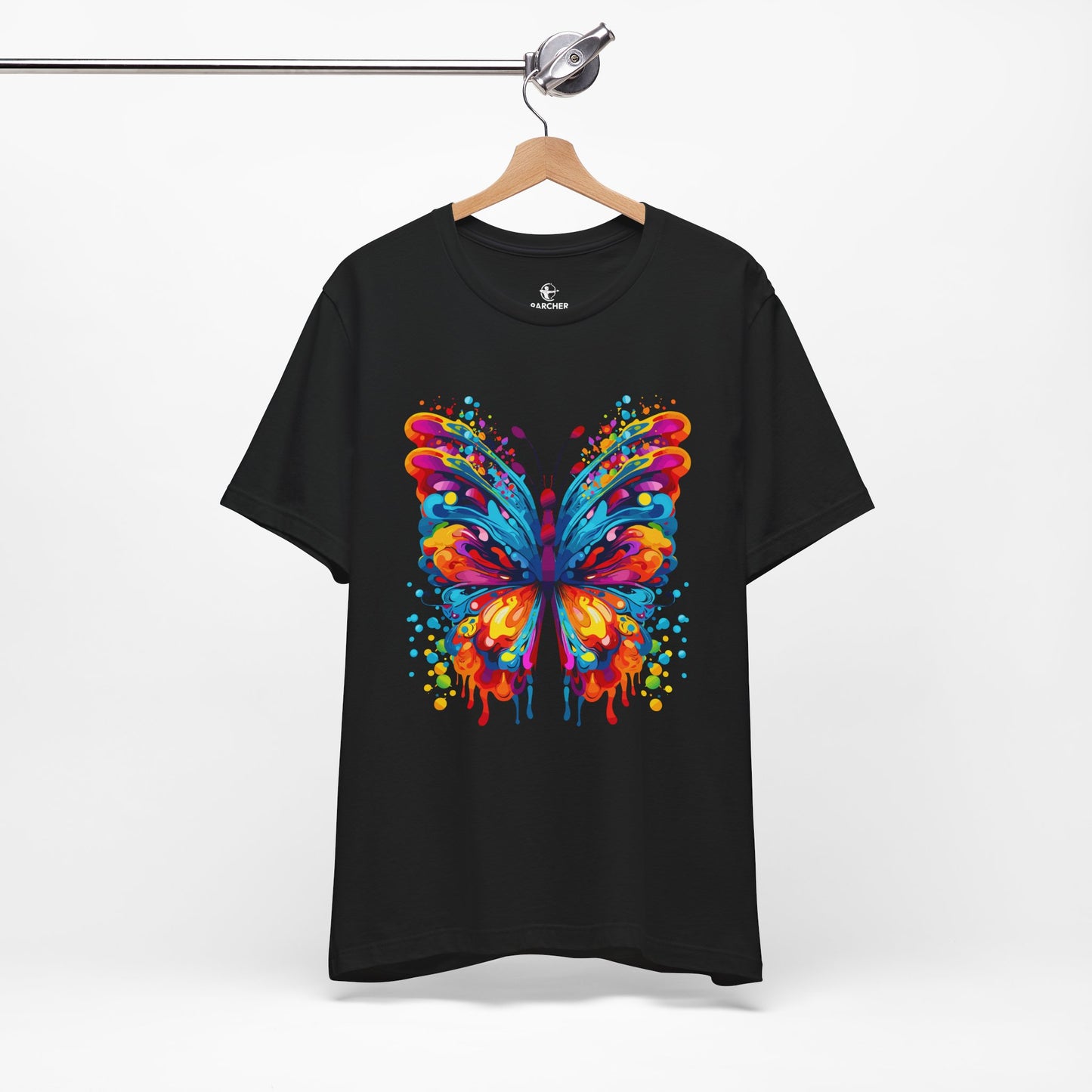 Vibrant Butterfly Graphic Tee - Unisex Jersey Short Sleeve T-Shirt for Nature Lovers