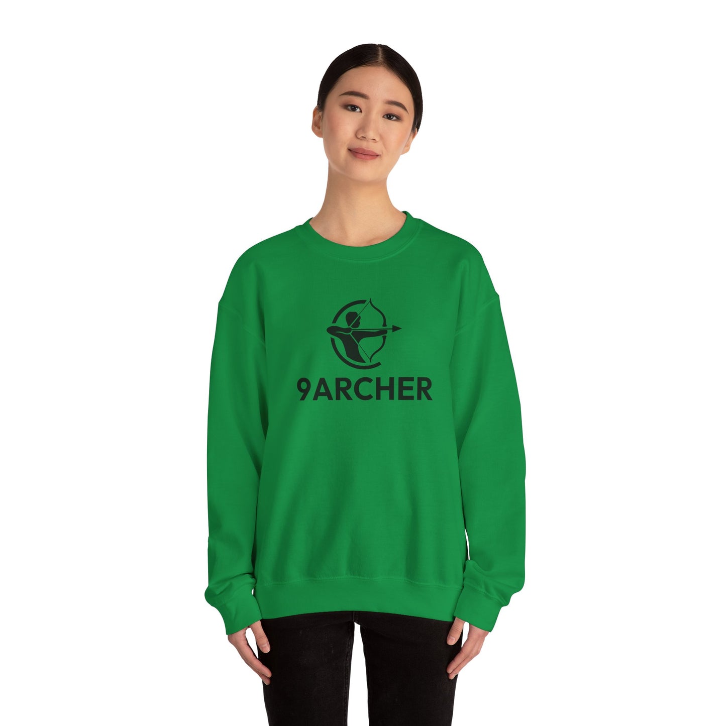 9ARCHER Unisex Heavy Blend™ Crewneck Sweatshirt - Comfortable Casual Apparel for Archery Enthusiasts