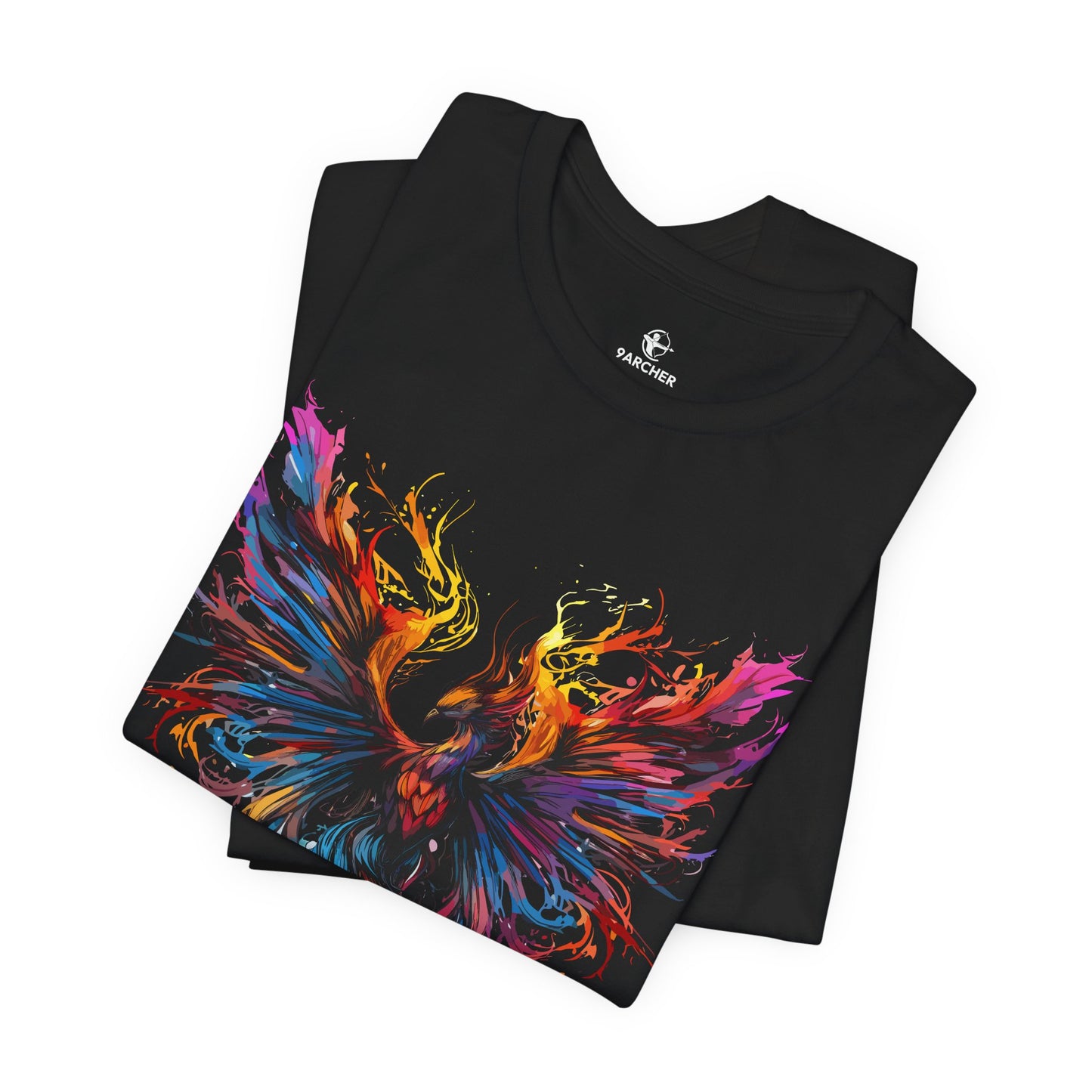 Vibrant Phoenix Graphic Unisex Jersey Tee