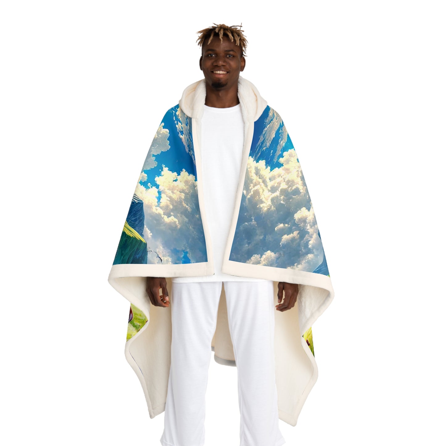 Cozy Nature-Inspired Hooded Sherpa Fleece Blanket | Perfect for Winter Nights & Outdoor Adventures - FREE SHIPPING!