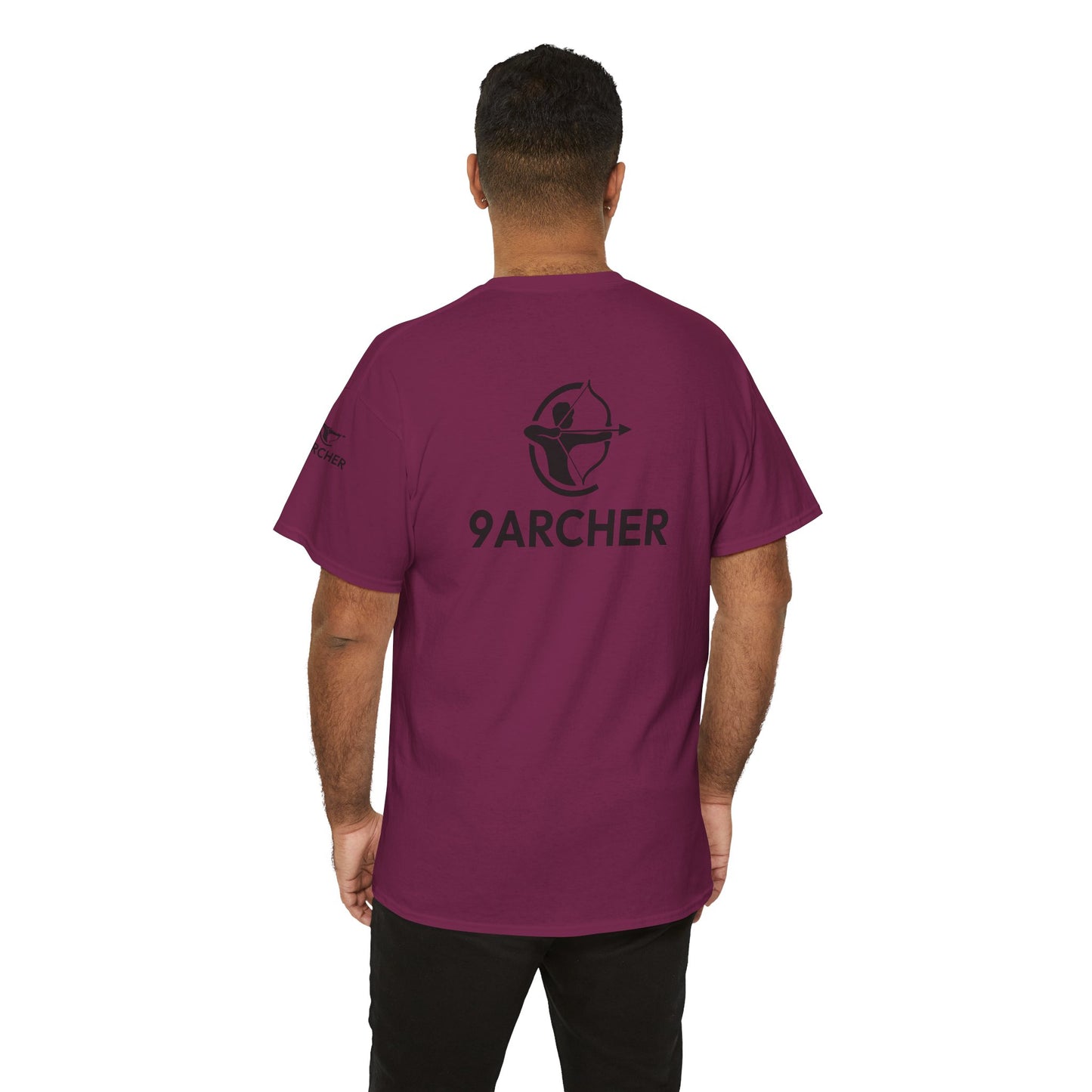 Unisex Heavy Cotton Tee - 9ARCHER Graphic Tee for Archery Enthusiasts