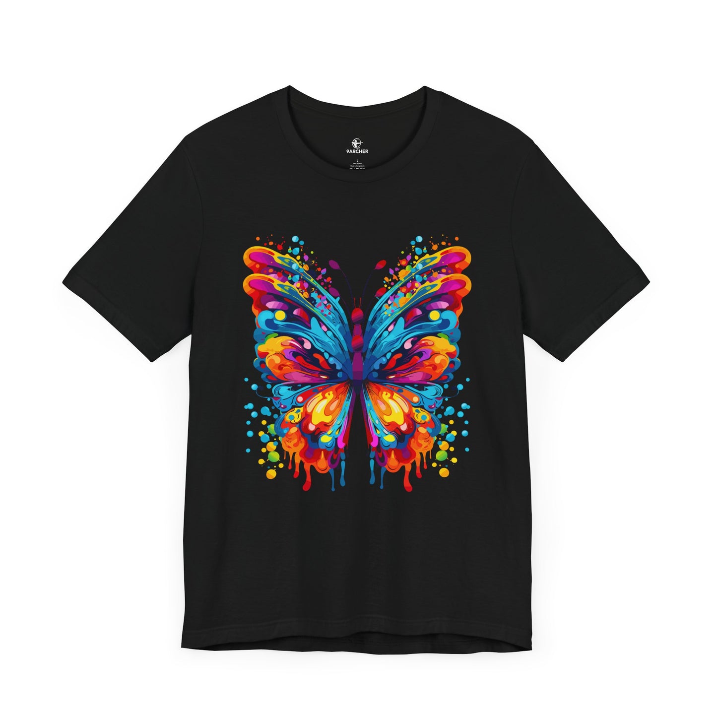Vibrant Butterfly Graphic Tee - Unisex Jersey Short Sleeve T-Shirt for Nature Lovers