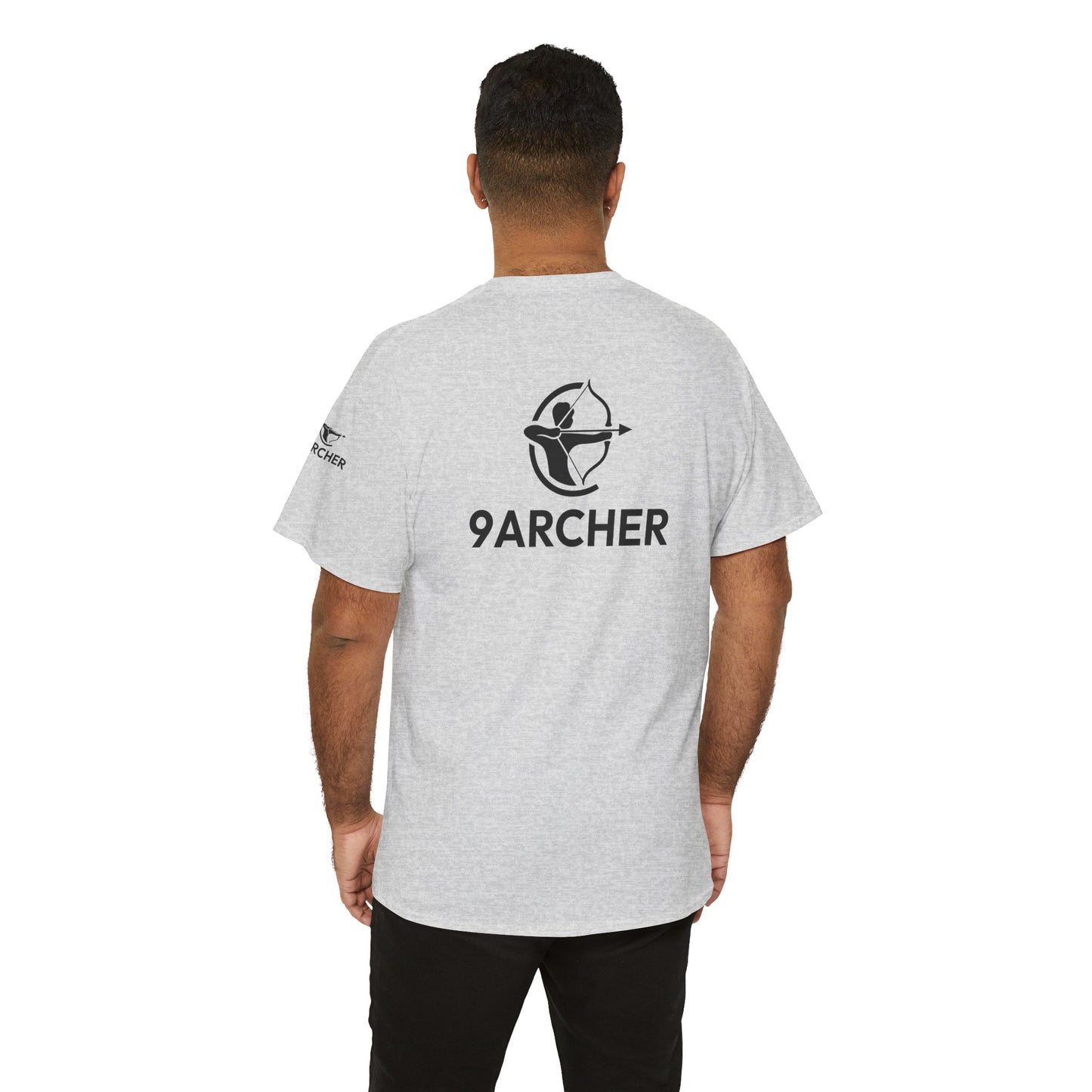 Unisex Heavy Cotton Tee - 9ARCHER Graphic Tee for Archery Enthusiasts