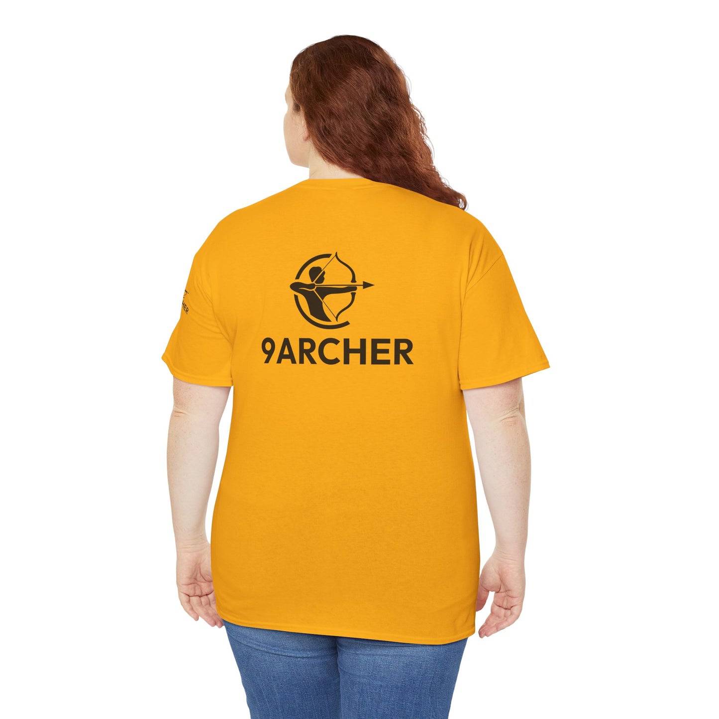 Unisex Heavy Cotton Tee - 9ARCHER Graphic Tee for Archery Enthusiasts