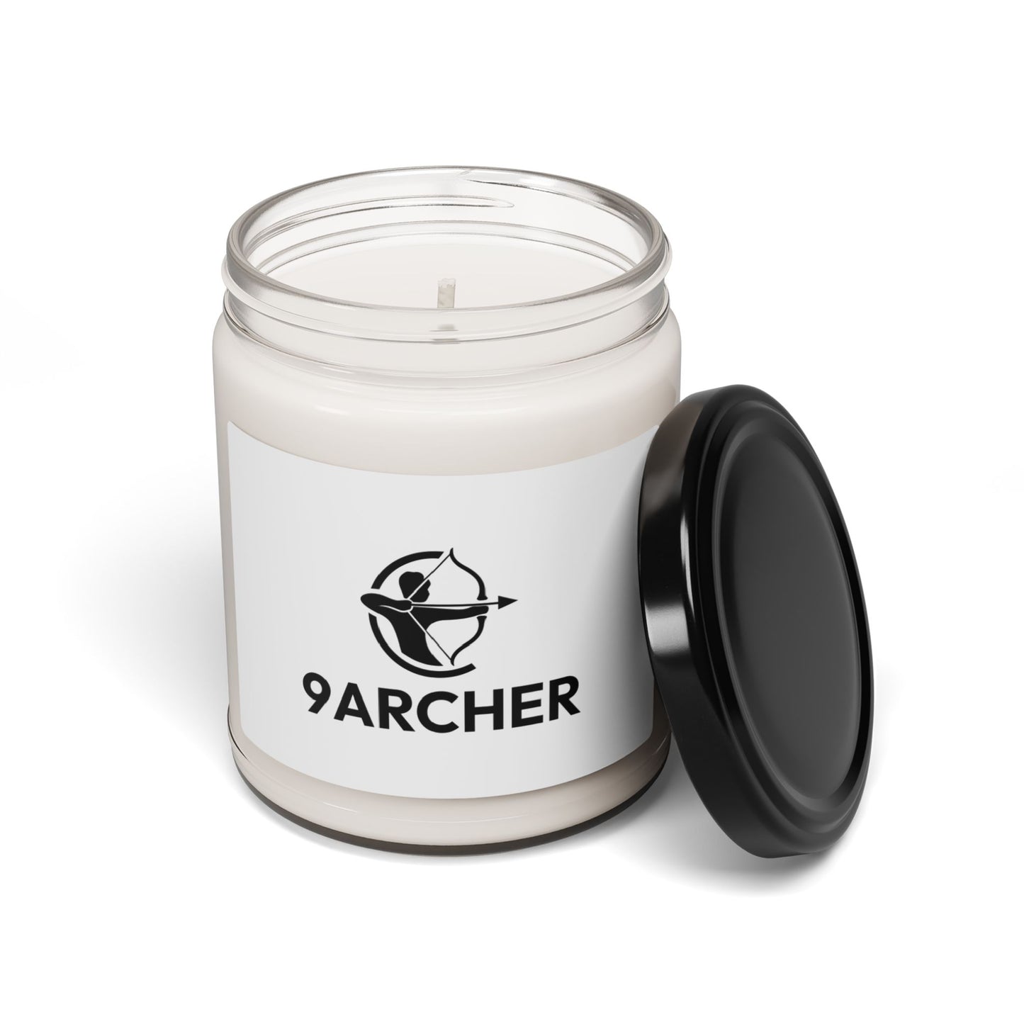 9oz Scented Soy Candle - Archer Logo Design, Perfect Gift for Outdoor Enthusiasts