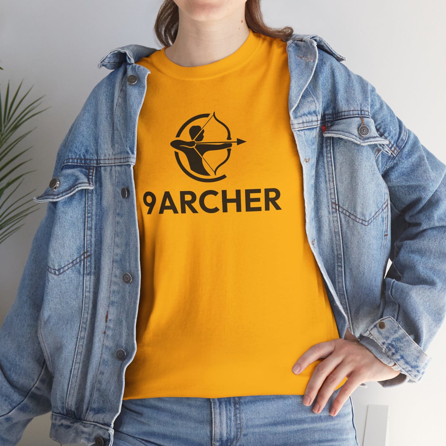 Unisex Heavy Cotton Tee - 9ARCHER Graphic Tee for Archery Enthusiasts