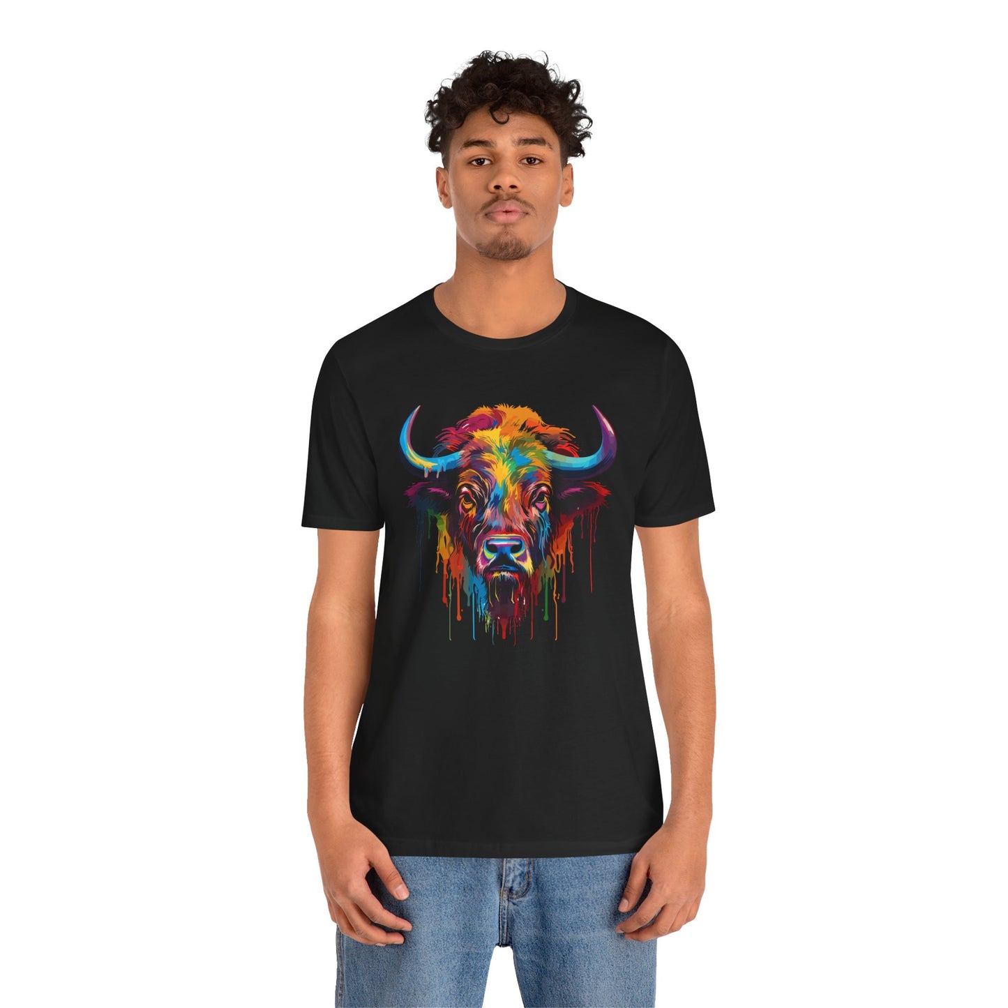 Colorful Buffalo Graphic Unisex T-Shirt