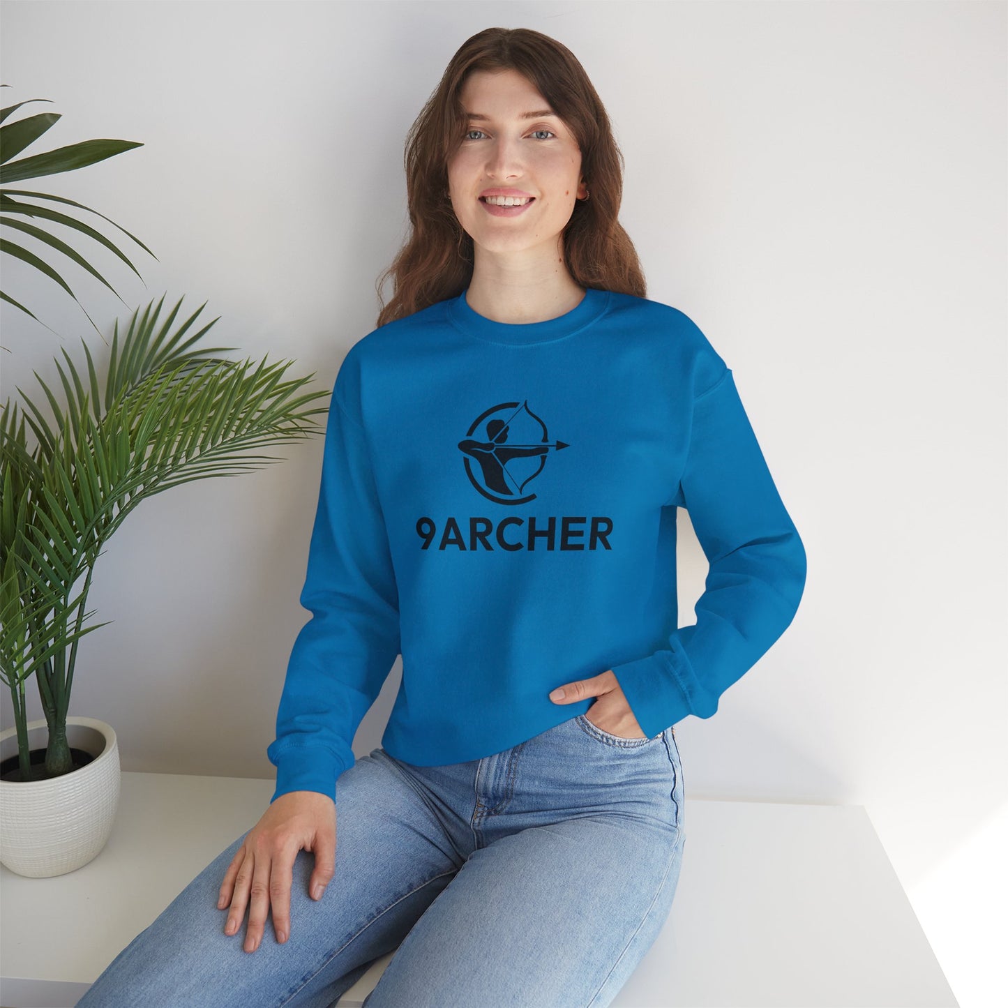 9ARCHER Unisex Heavy Blend™ Crewneck Sweatshirt - Comfortable Casual Apparel for Archery Enthusiasts