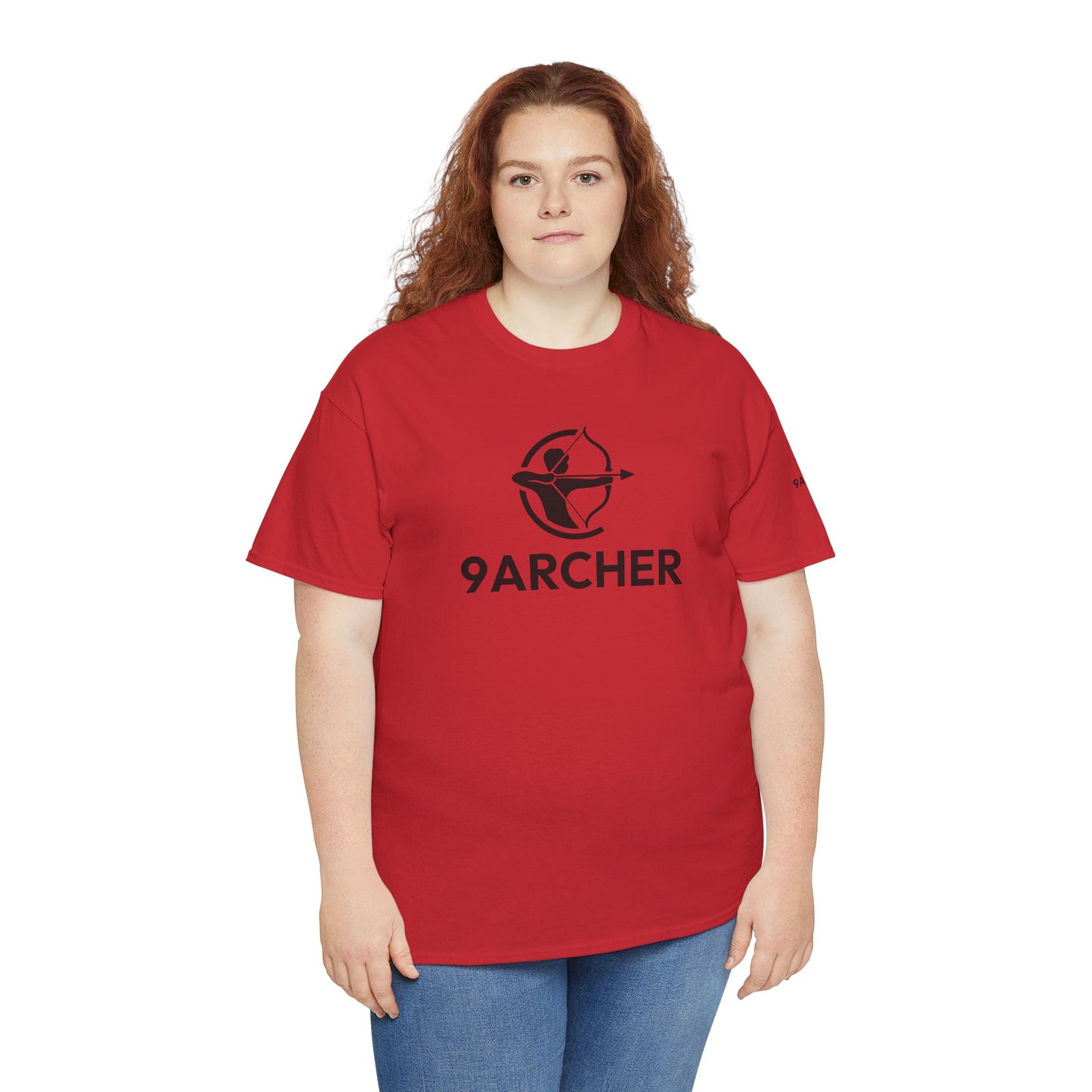 Unisex Heavy Cotton Tee - 9ARCHER Graphic Tee for Archery Enthusiasts