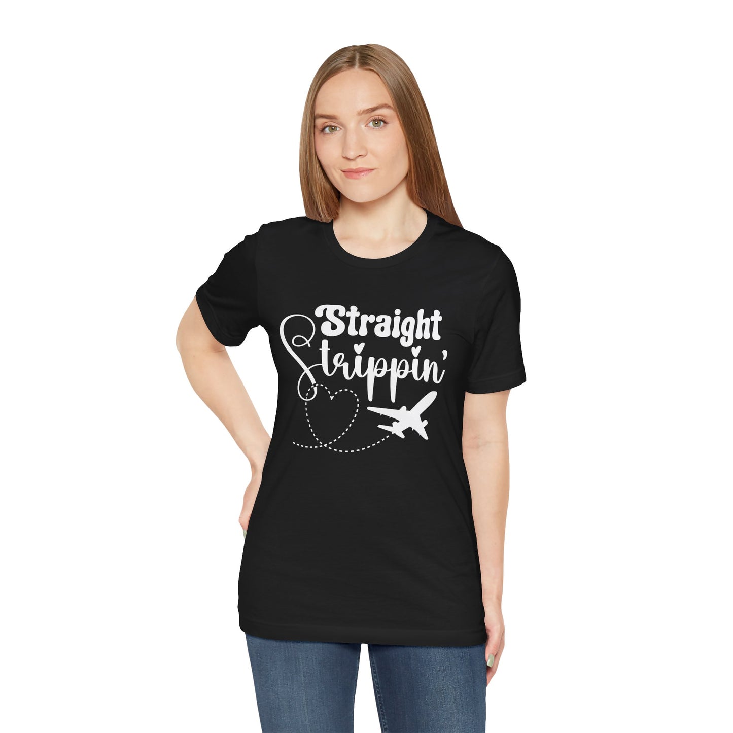 Straight Trippin' Classic Unisex Jersey Short Sleeve Tee - Versatile Basic for Everyday Style