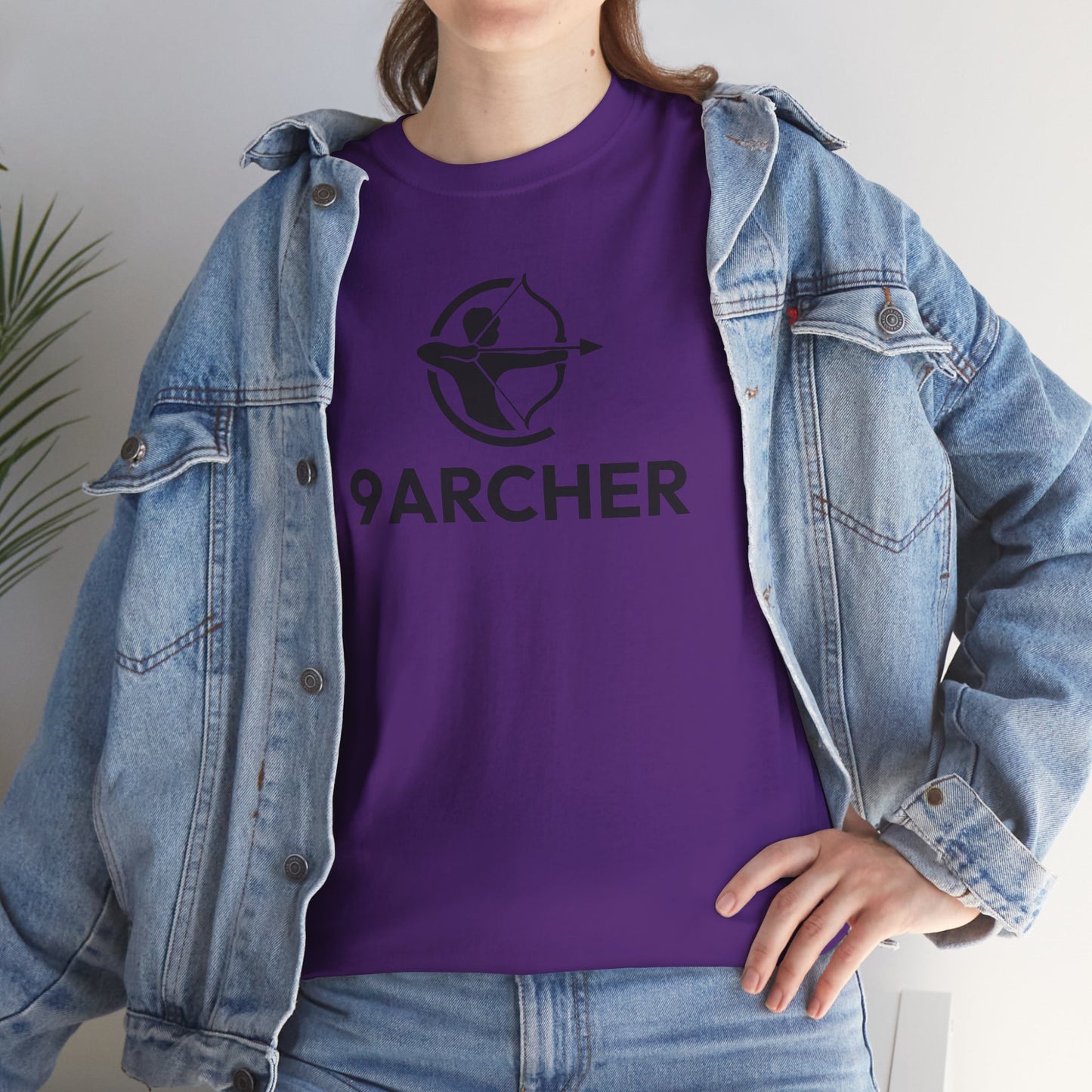 Unisex Heavy Cotton Tee - 9ARCHER Graphic Tee for Archery Enthusiasts