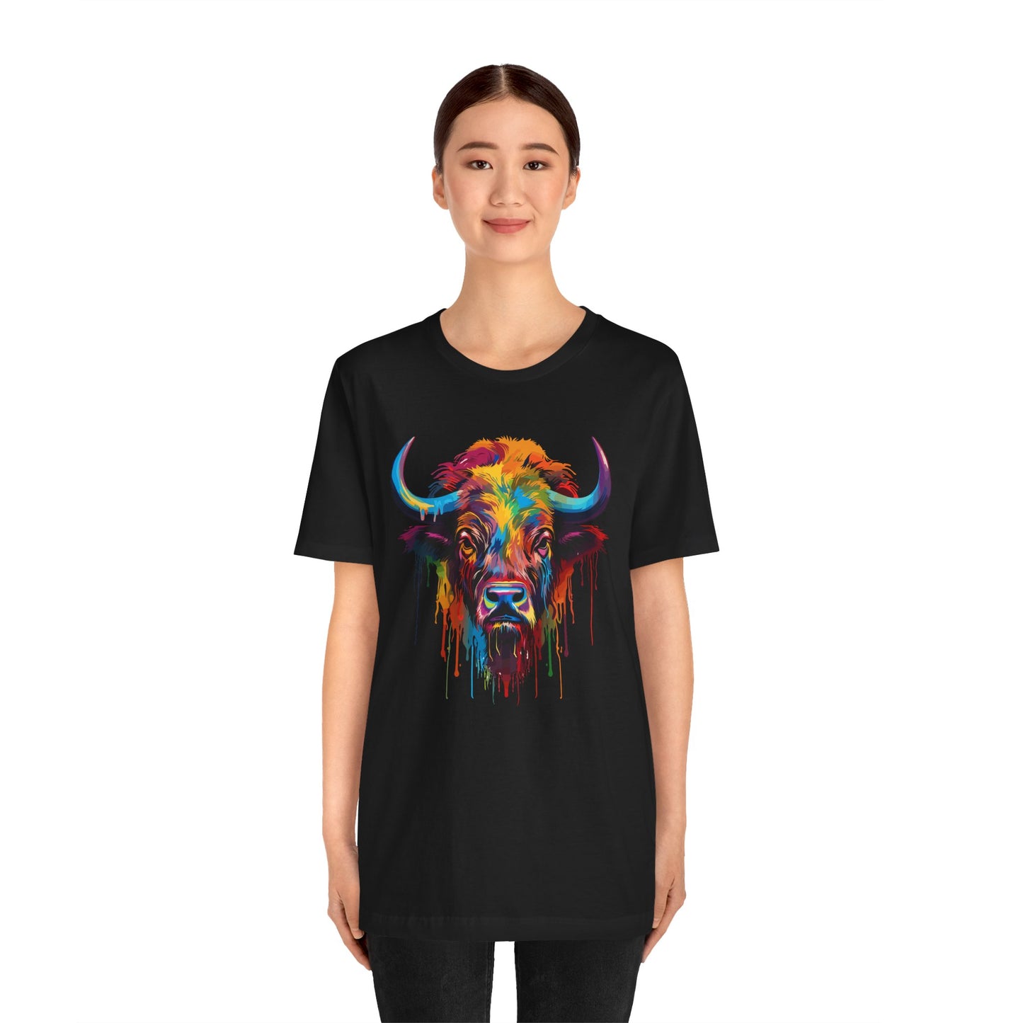 Colorful Buffalo Graphic Unisex T-Shirt