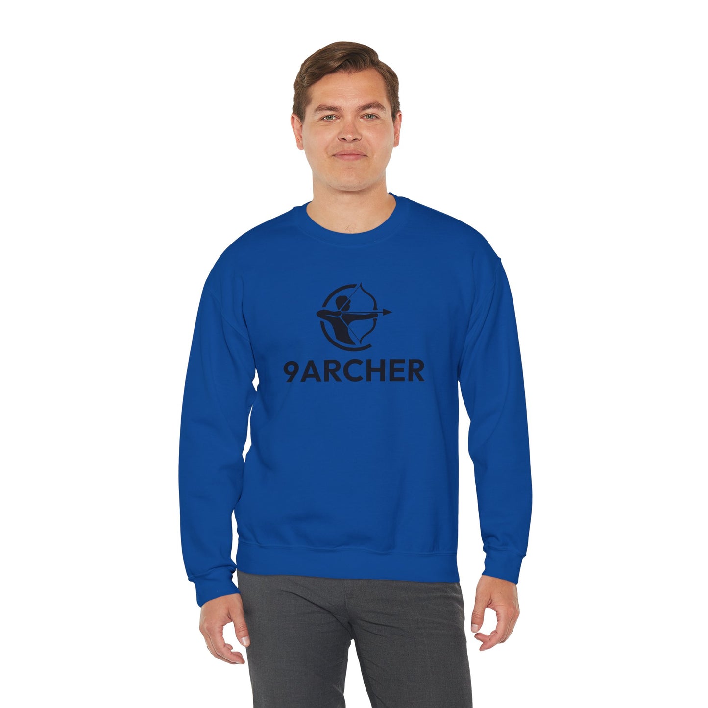 9ARCHER Unisex Heavy Blend™ Crewneck Sweatshirt - Comfortable Casual Apparel for Archery Enthusiasts