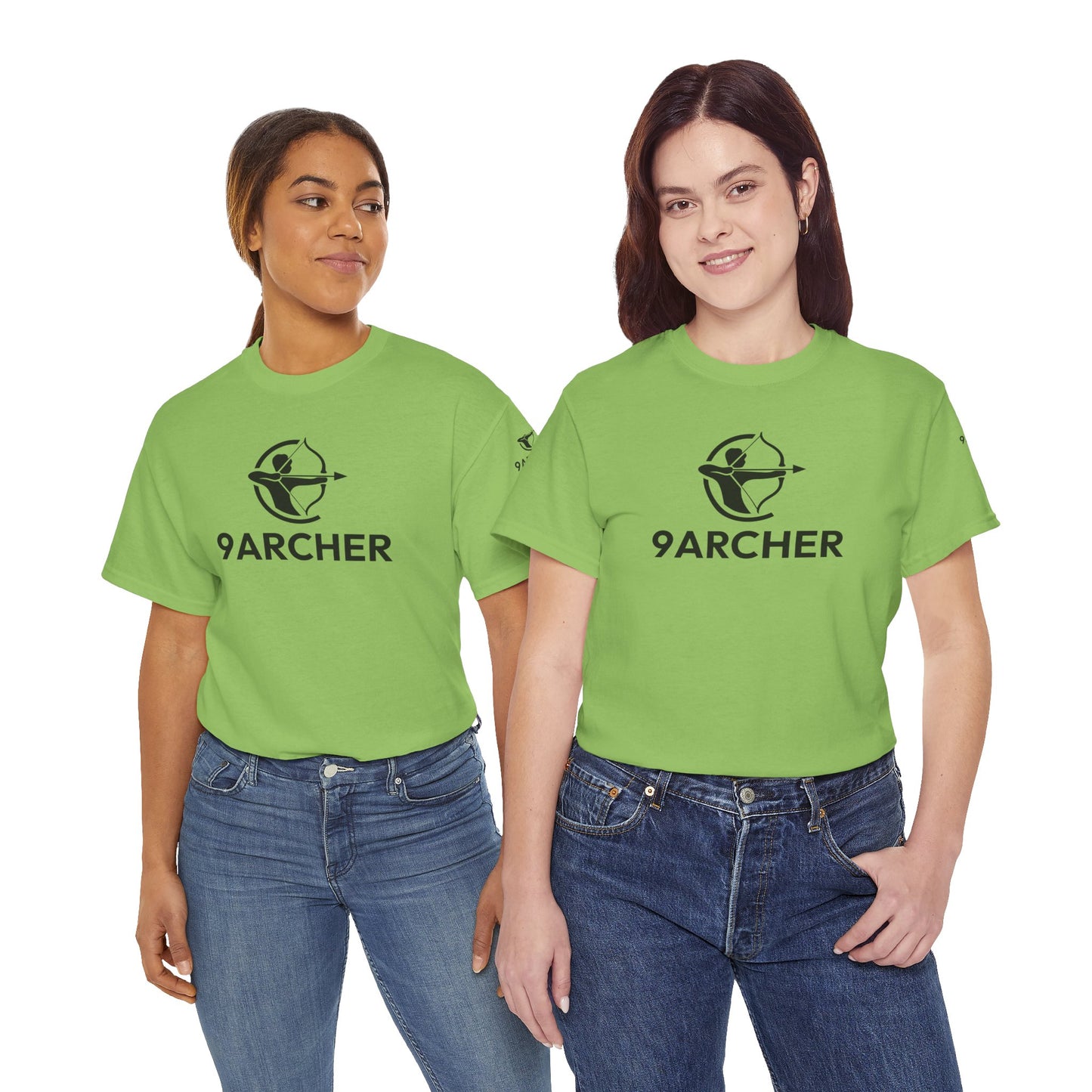Unisex Heavy Cotton Tee - 9ARCHER Graphic Tee for Archery Enthusiasts