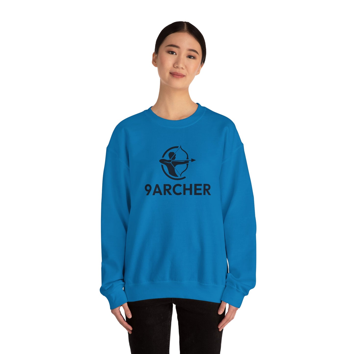 9ARCHER Unisex Heavy Blend™ Crewneck Sweatshirt - Comfortable Casual Apparel for Archery Enthusiasts