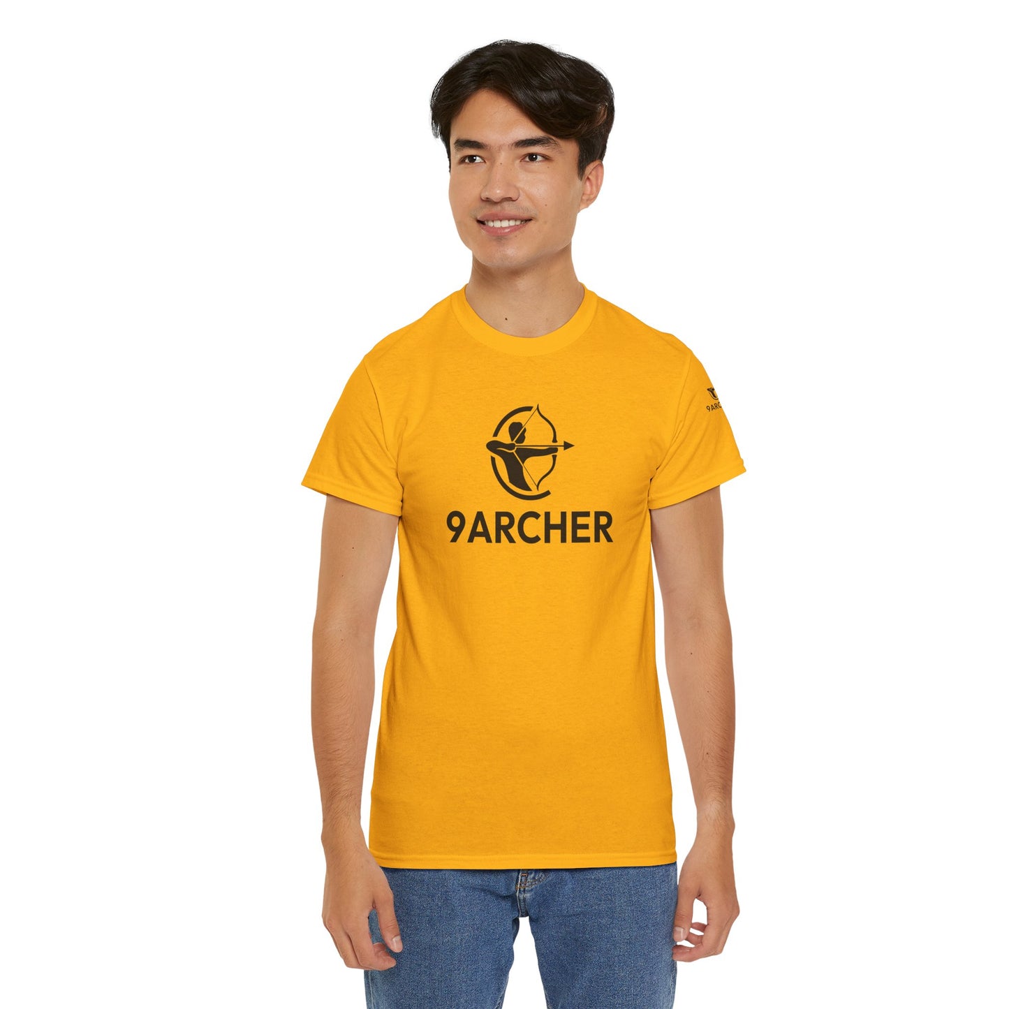 Unisex Heavy Cotton Tee - 9ARCHER Graphic Tee for Archery Enthusiasts