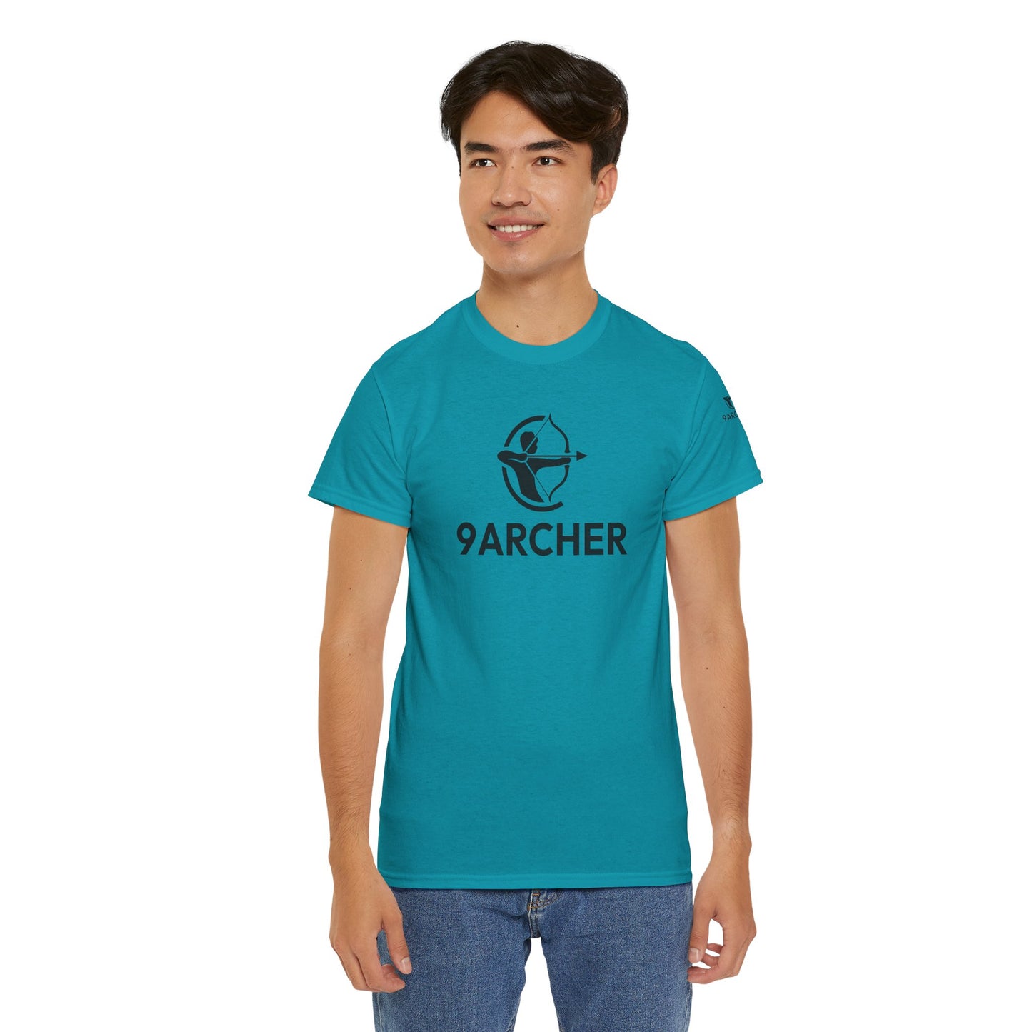 Unisex Heavy Cotton Tee - 9ARCHER Graphic Tee for Archery Enthusiasts
