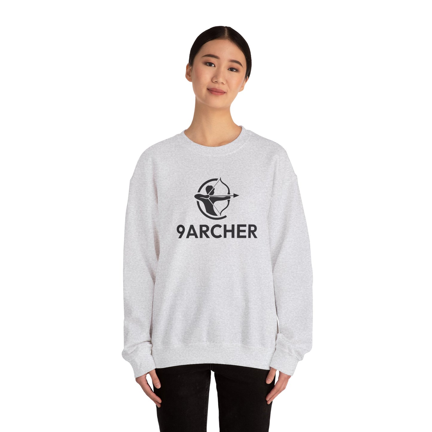9ARCHER Unisex Heavy Blend™ Crewneck Sweatshirt - Comfortable Casual Apparel for Archery Enthusiasts