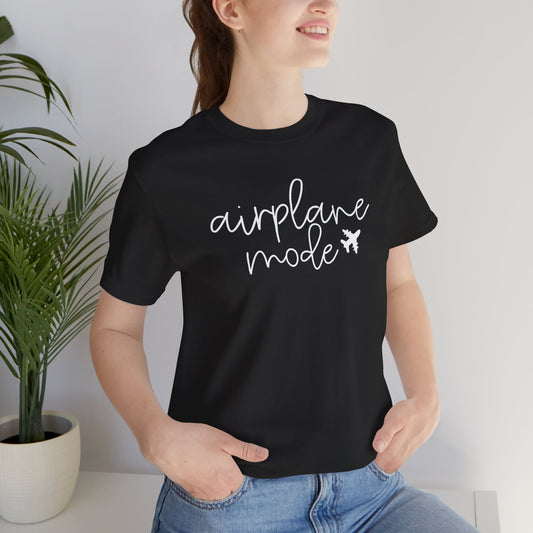 Airplane Mode Unisex Tee - Perfect for Travel Enthusiasts