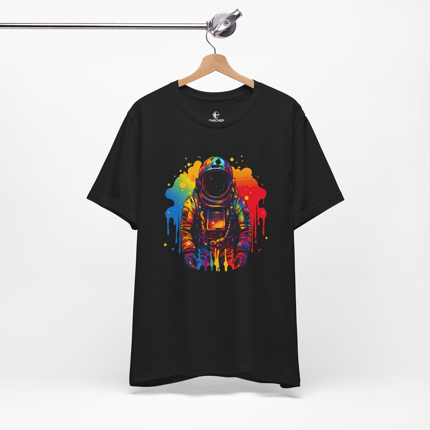 Colorful Galaxy Astronaut Tee - Unisex Jersey Short Sleeve T-Shirt