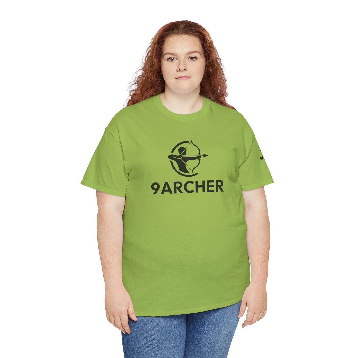 Unisex Heavy Cotton Tee - 9ARCHER Graphic Tee for Archery Enthusiasts