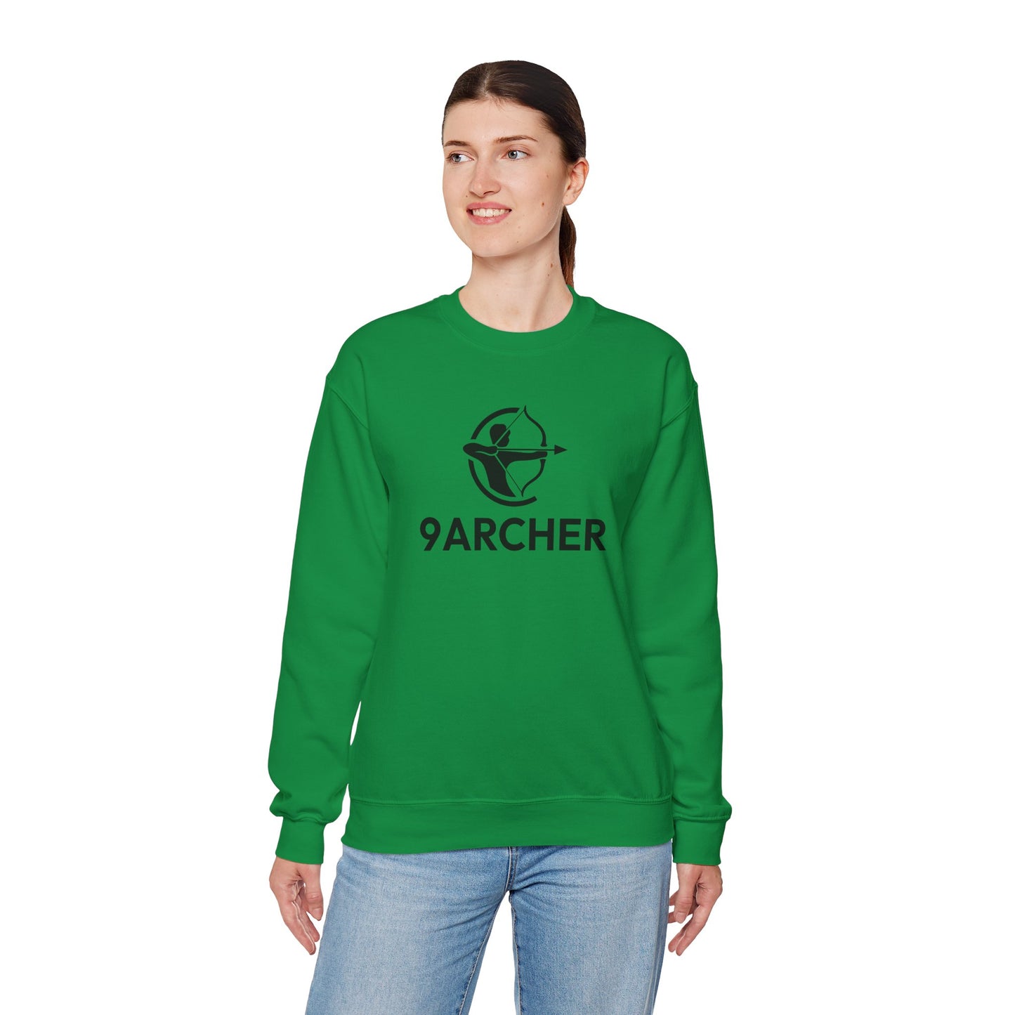9ARCHER Unisex Heavy Blend™ Crewneck Sweatshirt - Comfortable Casual Apparel for Archery Enthusiasts