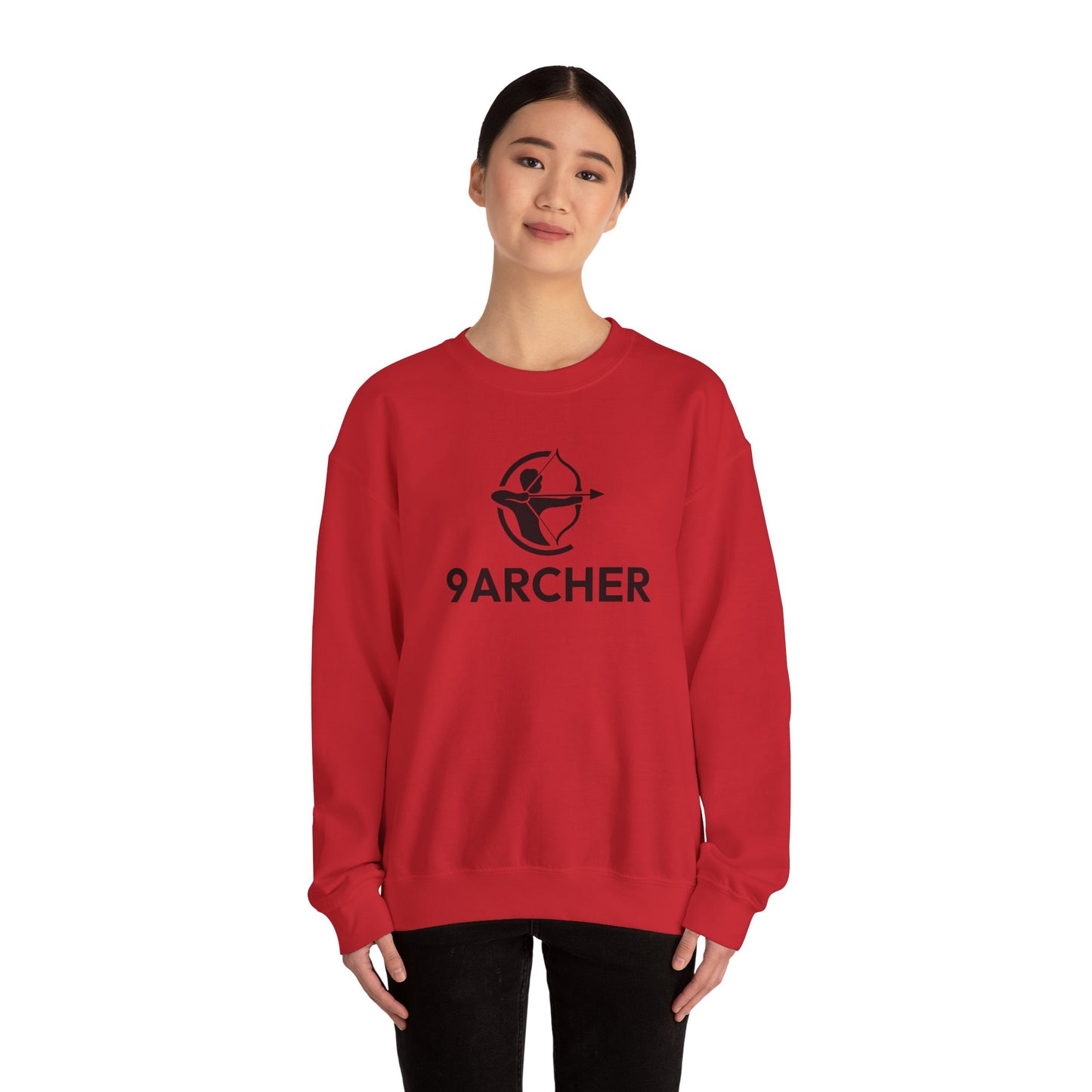 9ARCHER Unisex Heavy Blend™ Crewneck Sweatshirt - Comfortable Casual Apparel for Archery Enthusiasts