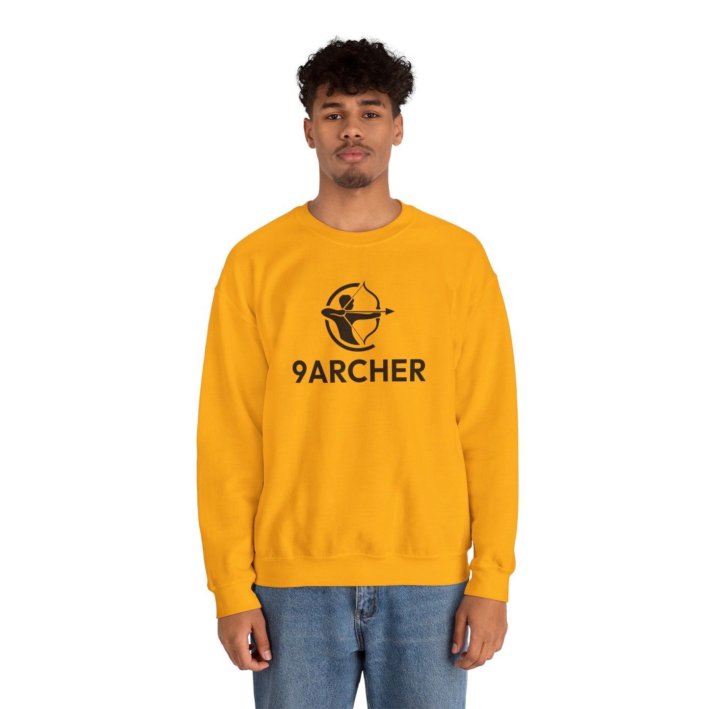 9ARCHER Unisex Heavy Blend™ Crewneck Sweatshirt - Comfortable Casual Apparel for Archery Enthusiasts