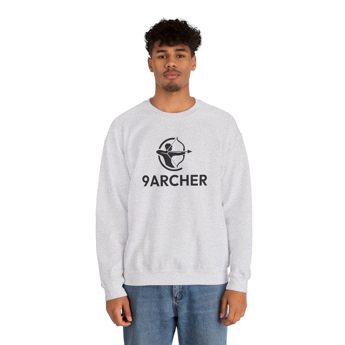 9ARCHER Unisex Heavy Blend™ Crewneck Sweatshirt - Comfortable Casual Apparel for Archery Enthusiasts