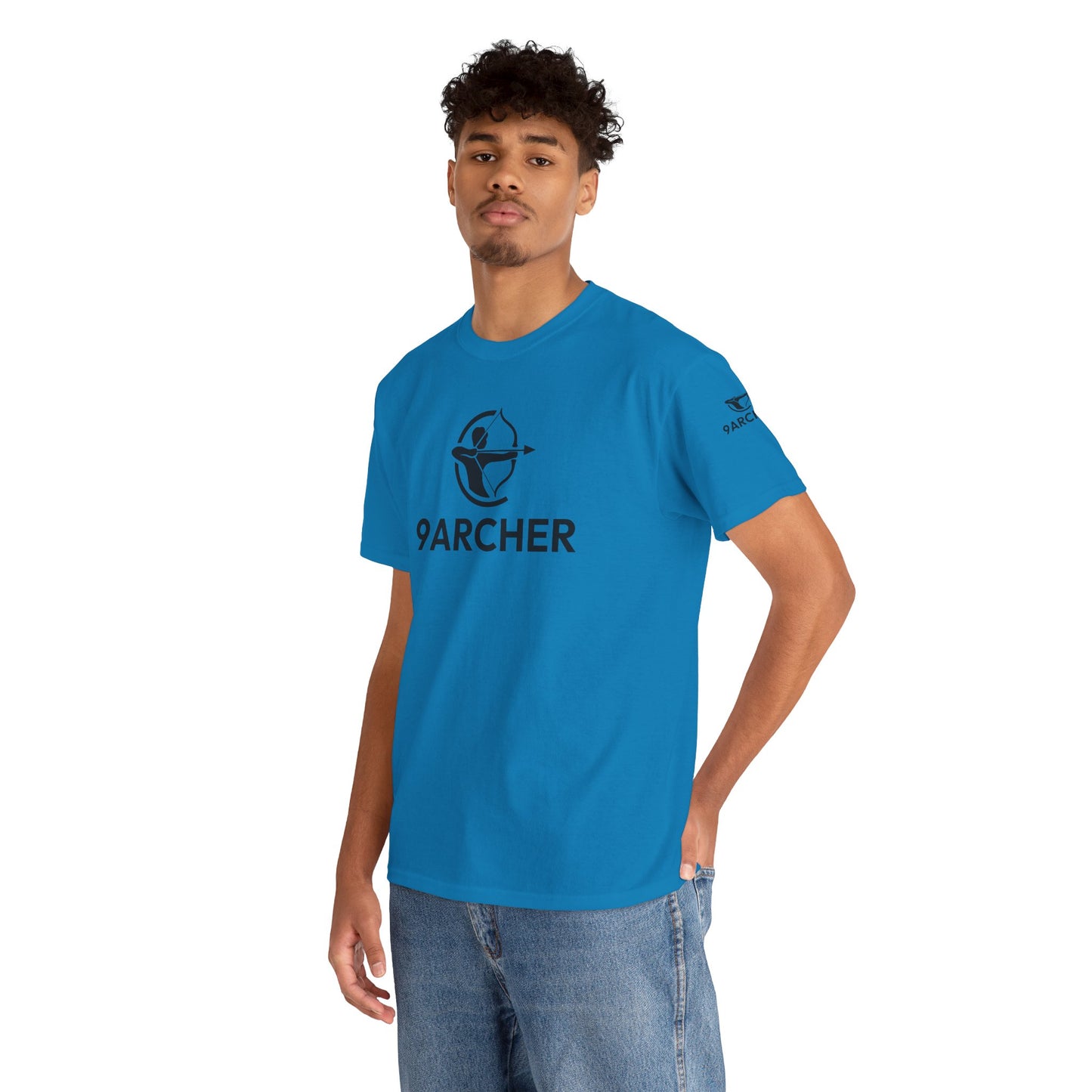Unisex Heavy Cotton Tee - 9ARCHER Graphic Tee for Archery Enthusiasts