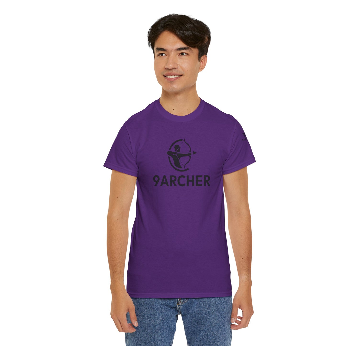 Unisex Heavy Cotton Tee - 9ARCHER Graphic Tee for Archery Enthusiasts