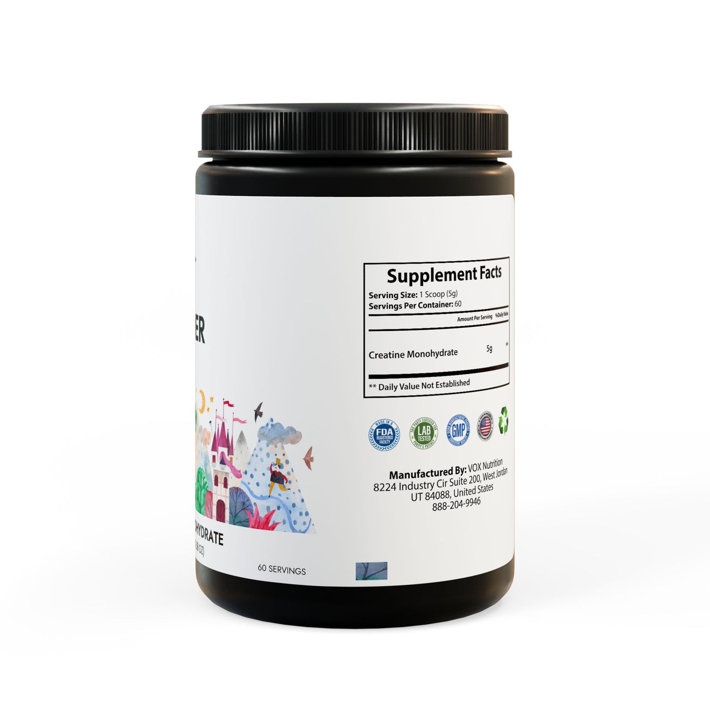 Creatine Monohydrate Supplement (300g, 10.58oz)