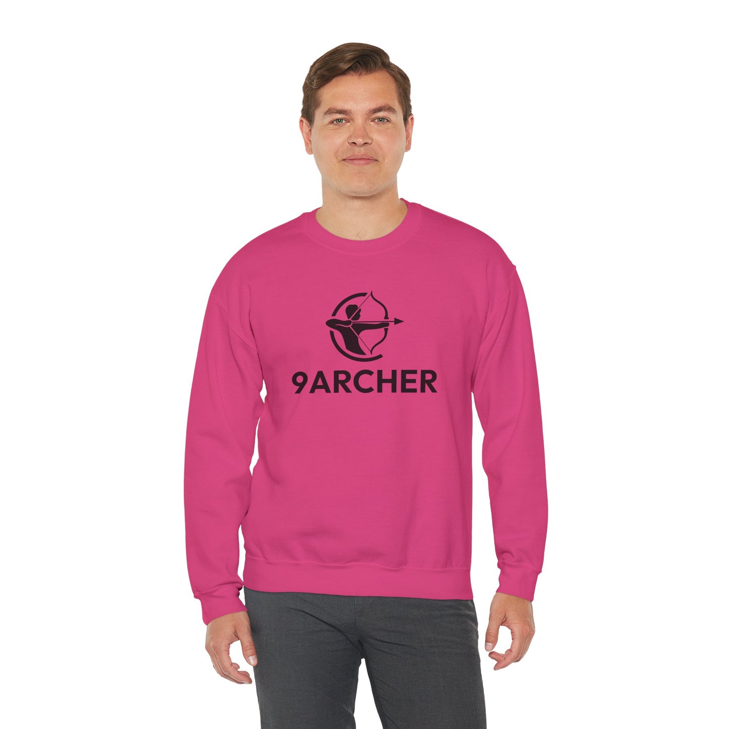 9ARCHER Unisex Heavy Blend™ Crewneck Sweatshirt - Comfortable Casual Apparel for Archery Enthusiasts