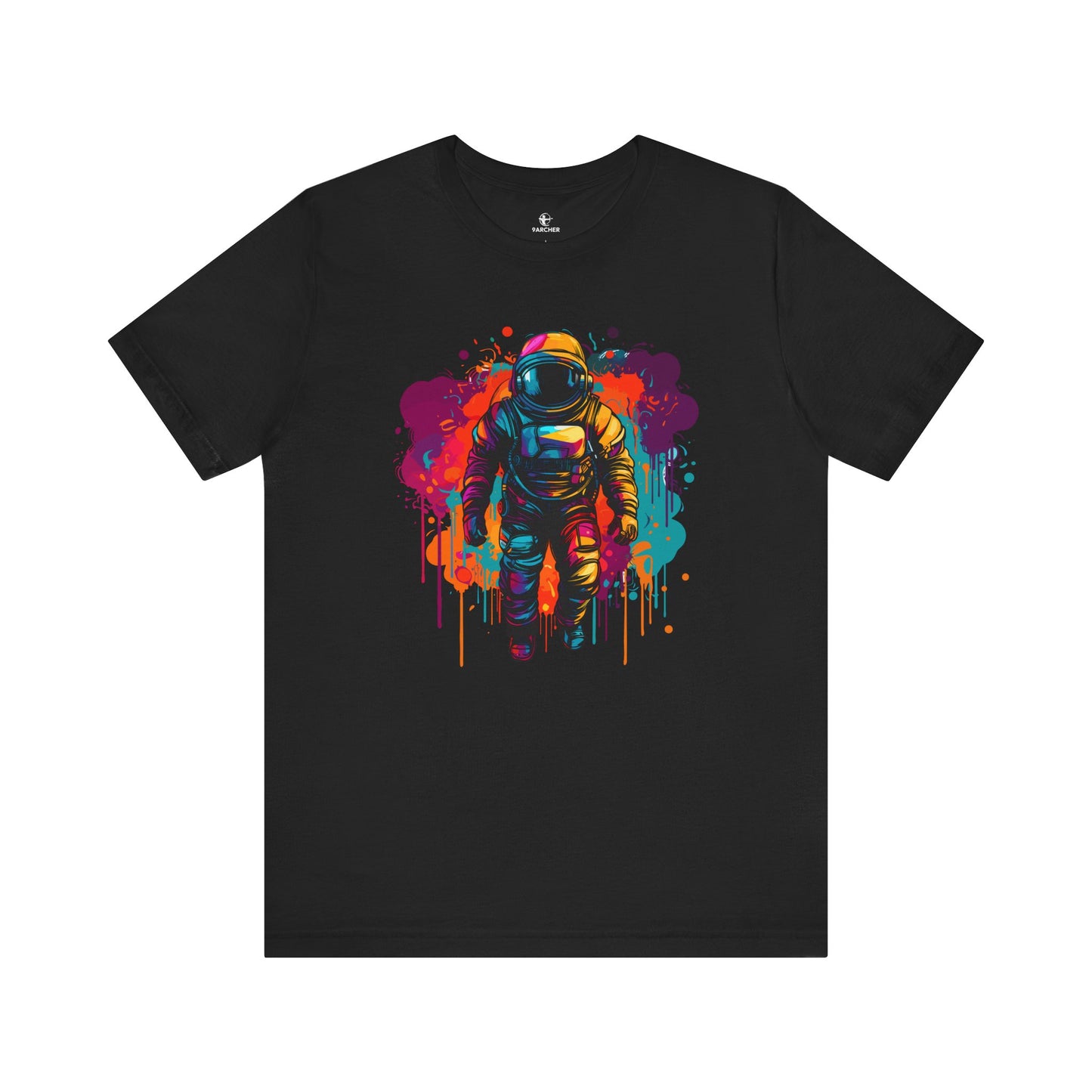 Colorful Astronaut Unisex T-Shirt – Space Adventure Tee for Space Lovers