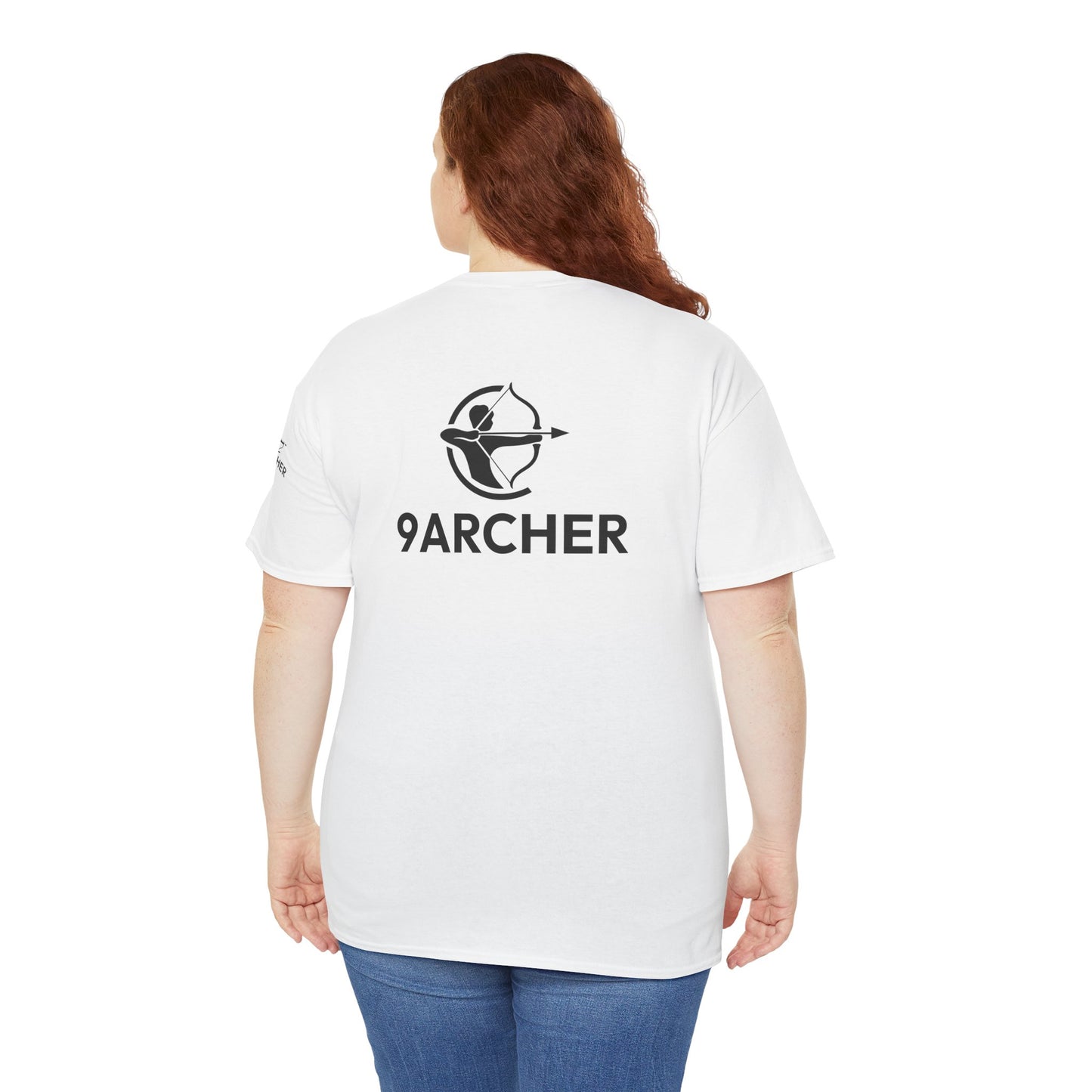 Unisex Heavy Cotton Tee - 9ARCHER Graphic Tee for Archery Enthusiasts