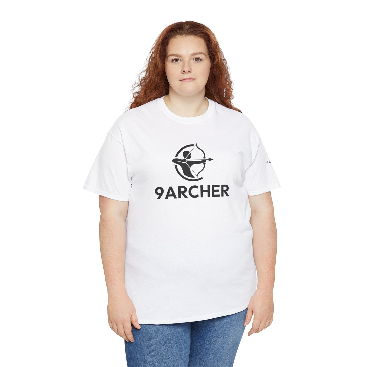Unisex Heavy Cotton Tee - 9ARCHER Graphic Tee for Archery Enthusiasts