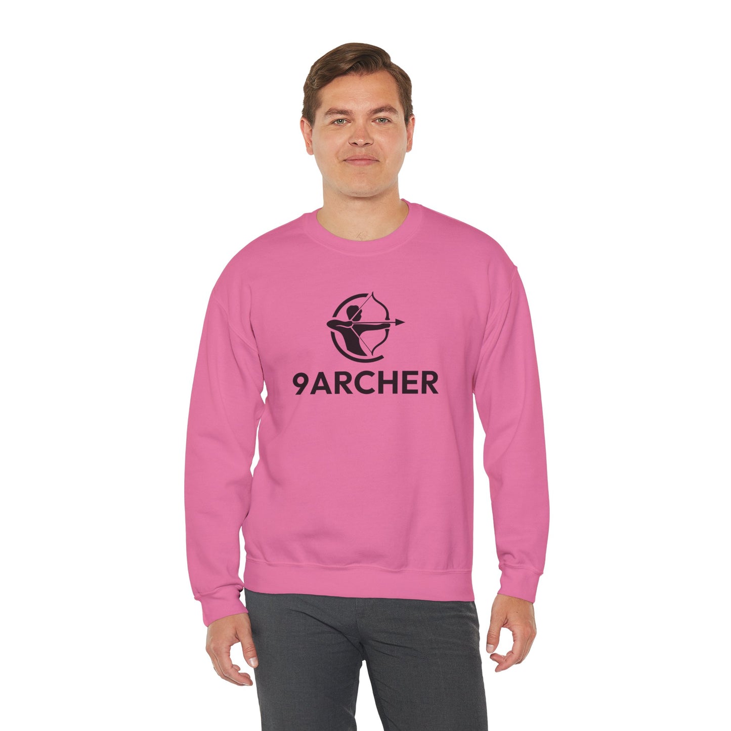 9ARCHER Unisex Heavy Blend™ Crewneck Sweatshirt - Comfortable Casual Apparel for Archery Enthusiasts