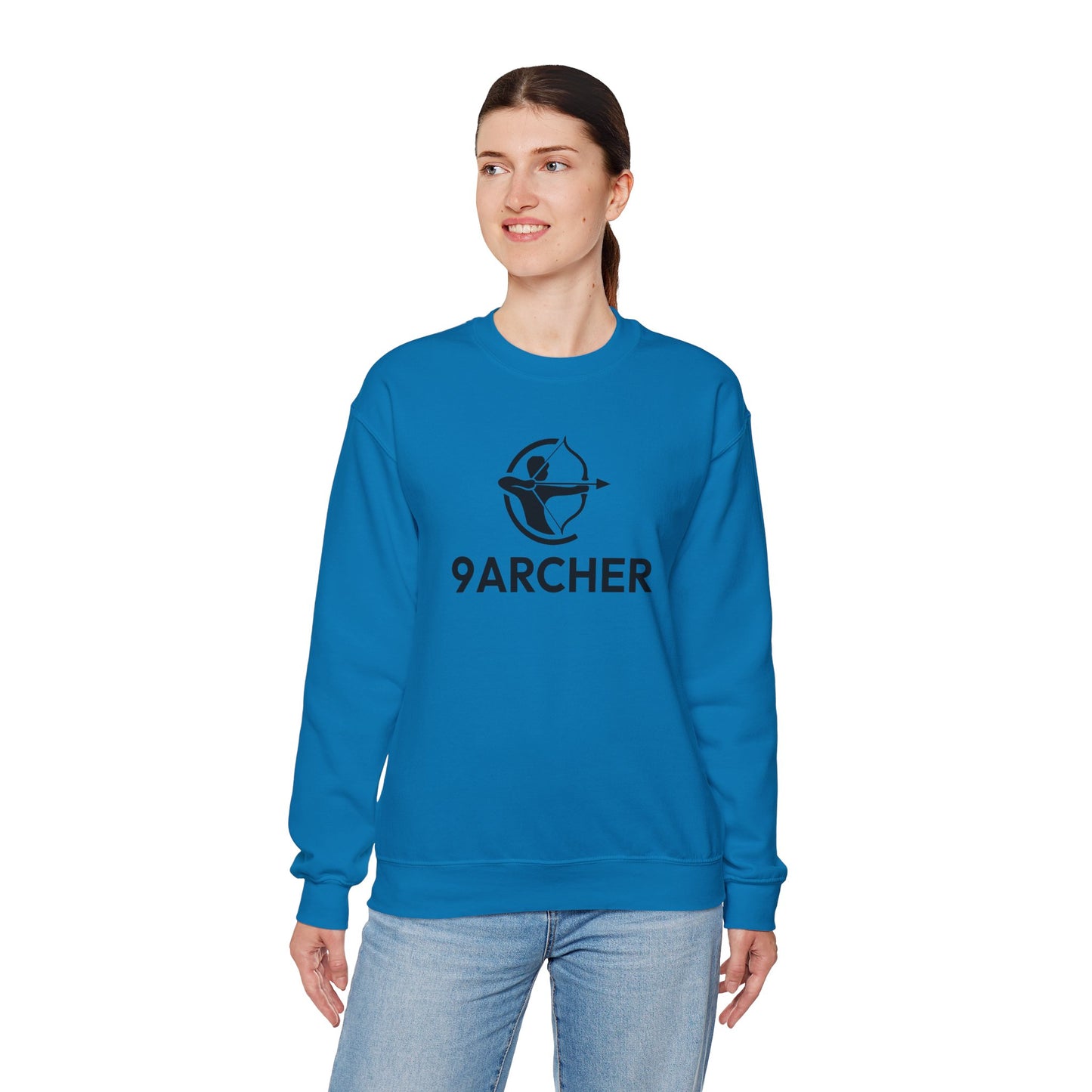 9ARCHER Unisex Heavy Blend™ Crewneck Sweatshirt - Comfortable Casual Apparel for Archery Enthusiasts
