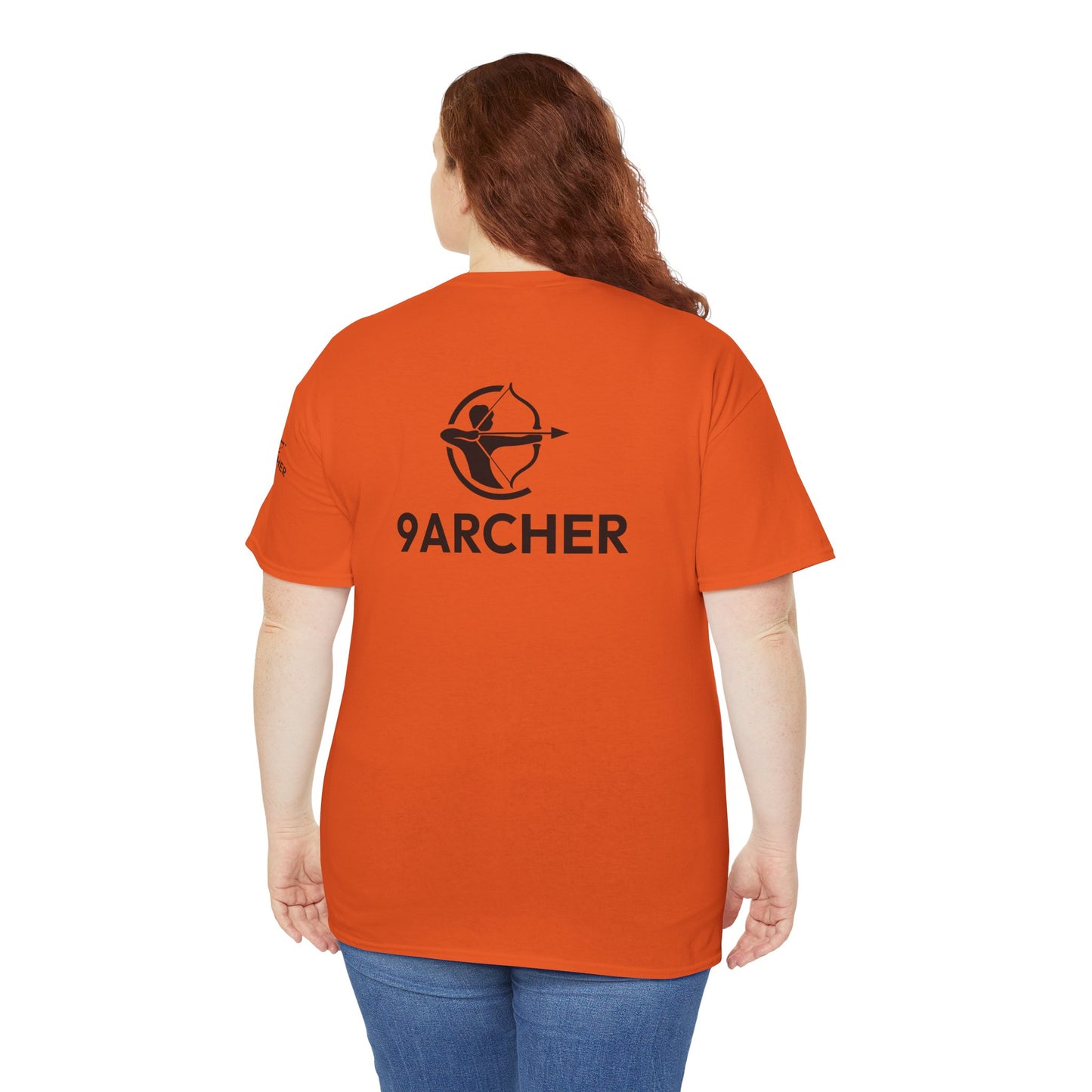 Unisex Heavy Cotton Tee - 9ARCHER Graphic Tee for Archery Enthusiasts