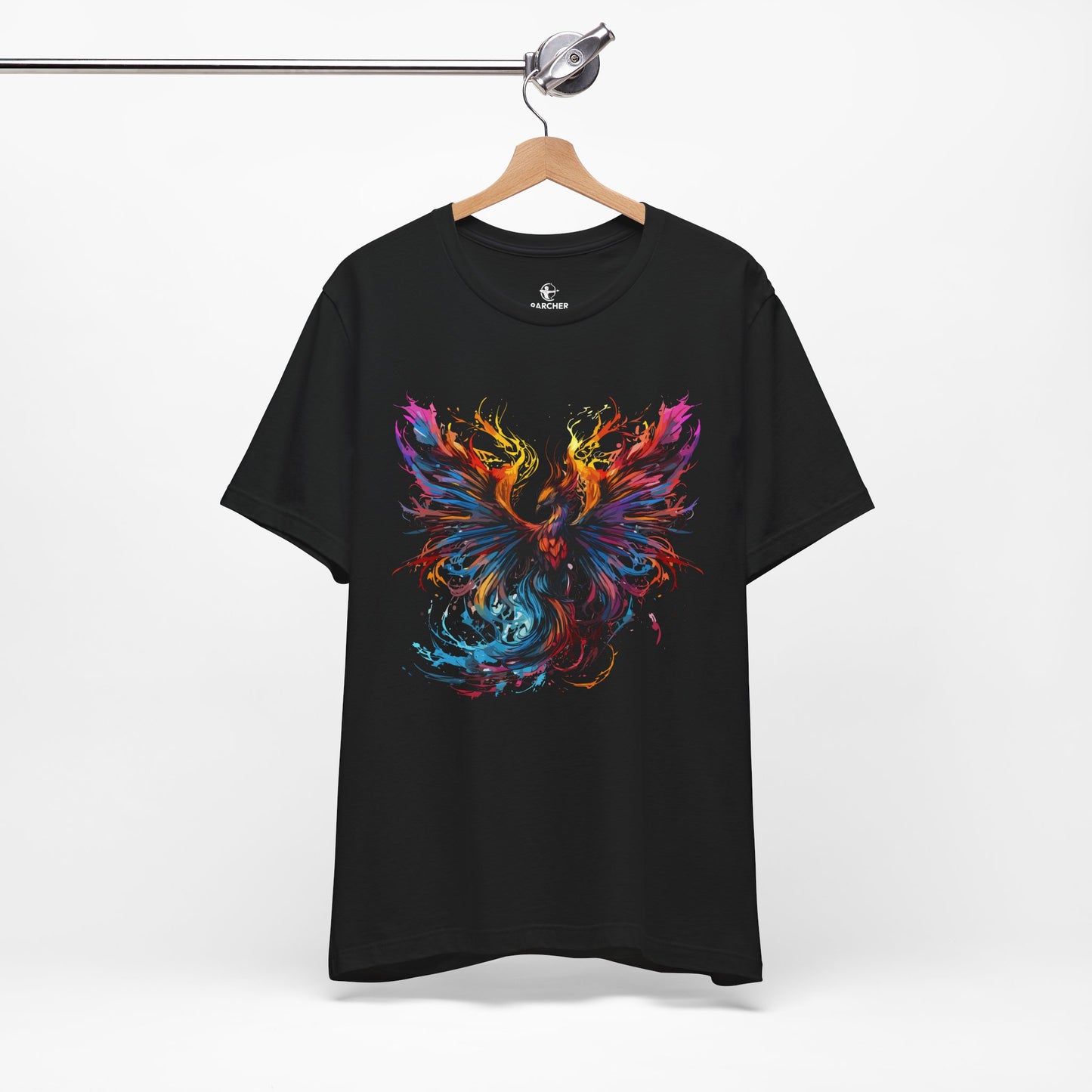 Vibrant Phoenix Graphic Unisex Jersey Tee