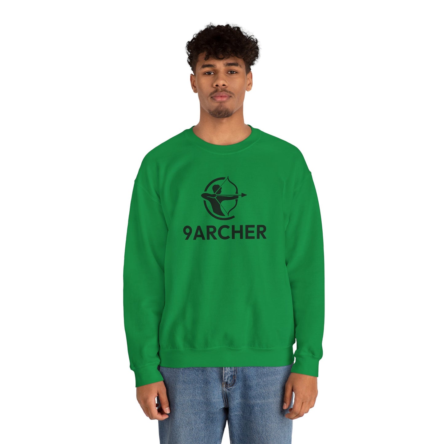 9ARCHER Unisex Heavy Blend™ Crewneck Sweatshirt - Comfortable Casual Apparel for Archery Enthusiasts