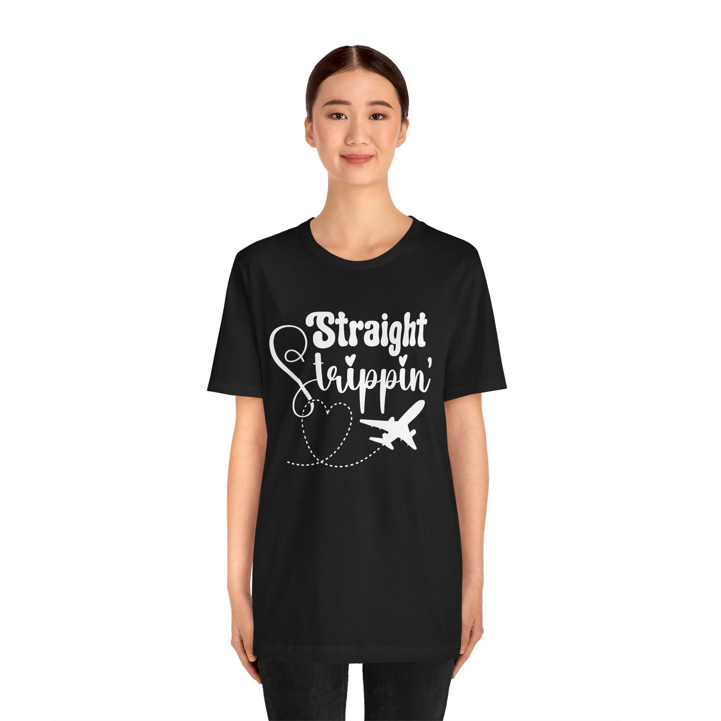 Straight Trippin' Classic Unisex Jersey Short Sleeve Tee - Versatile Basic for Everyday Style