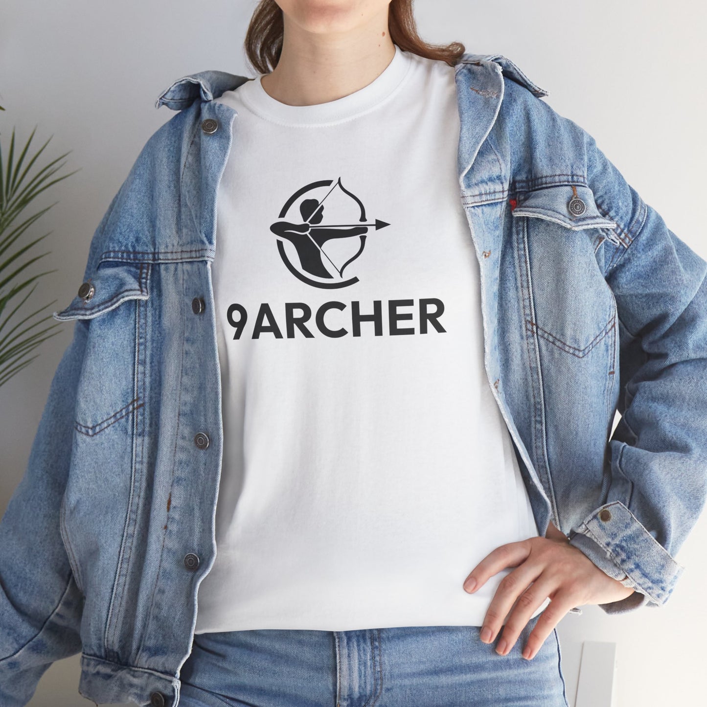 Unisex Heavy Cotton Tee - 9ARCHER Graphic Tee for Archery Enthusiasts