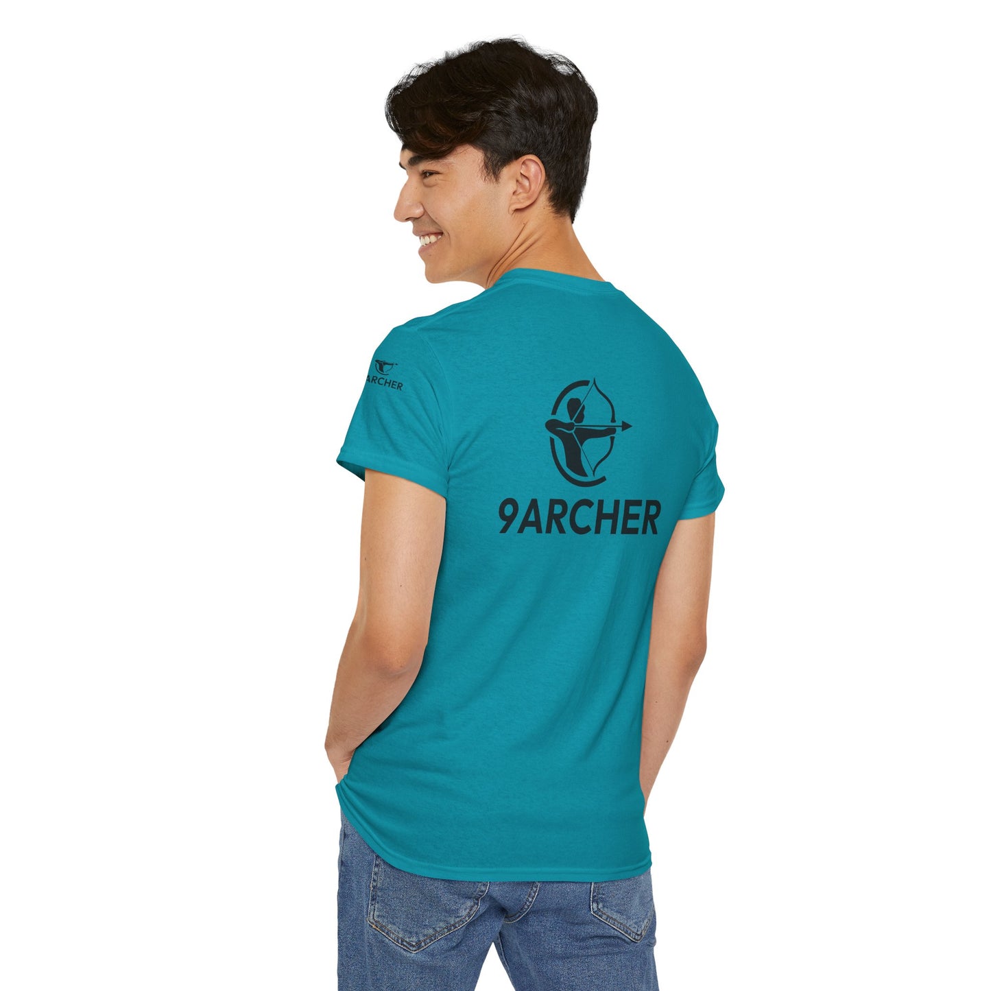 Unisex Heavy Cotton Tee - 9ARCHER Graphic Tee for Archery Enthusiasts