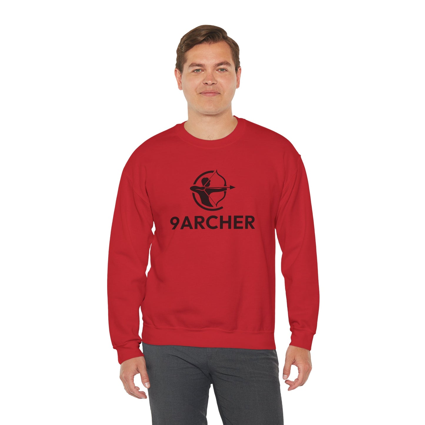 9ARCHER Unisex Heavy Blend™ Crewneck Sweatshirt - Comfortable Casual Apparel for Archery Enthusiasts