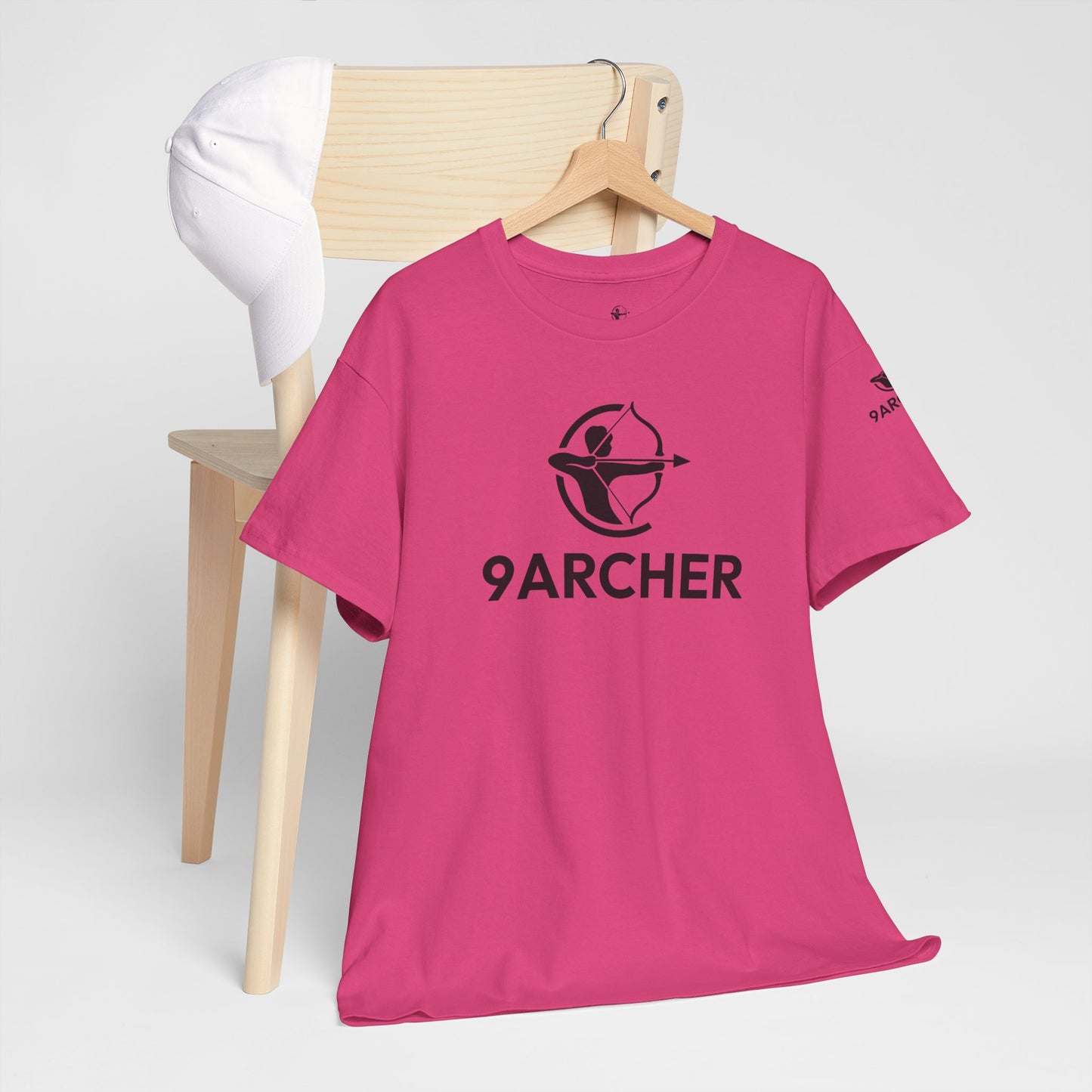 Unisex Heavy Cotton Tee - 9ARCHER Graphic Tee for Archery Enthusiasts