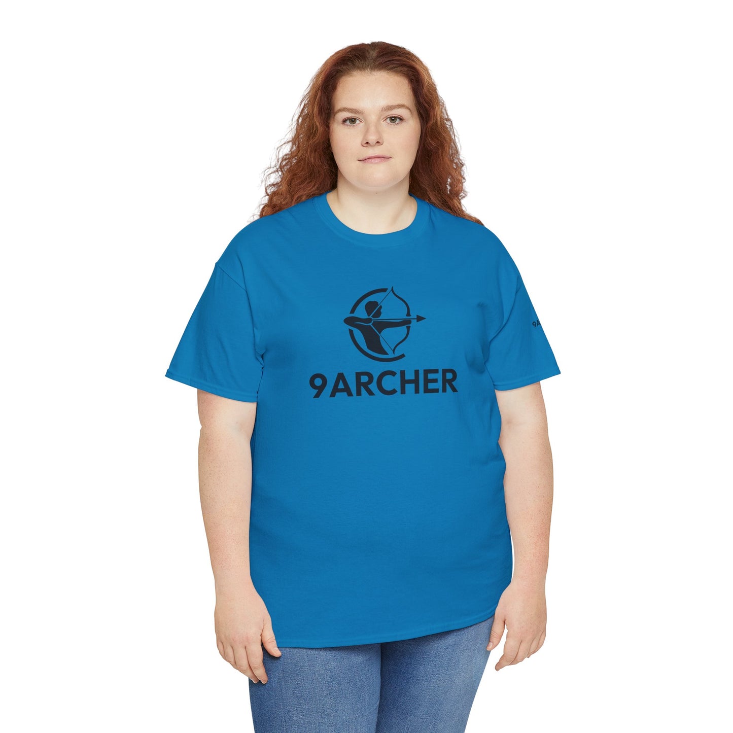Unisex Heavy Cotton Tee - 9ARCHER Graphic Tee for Archery Enthusiasts